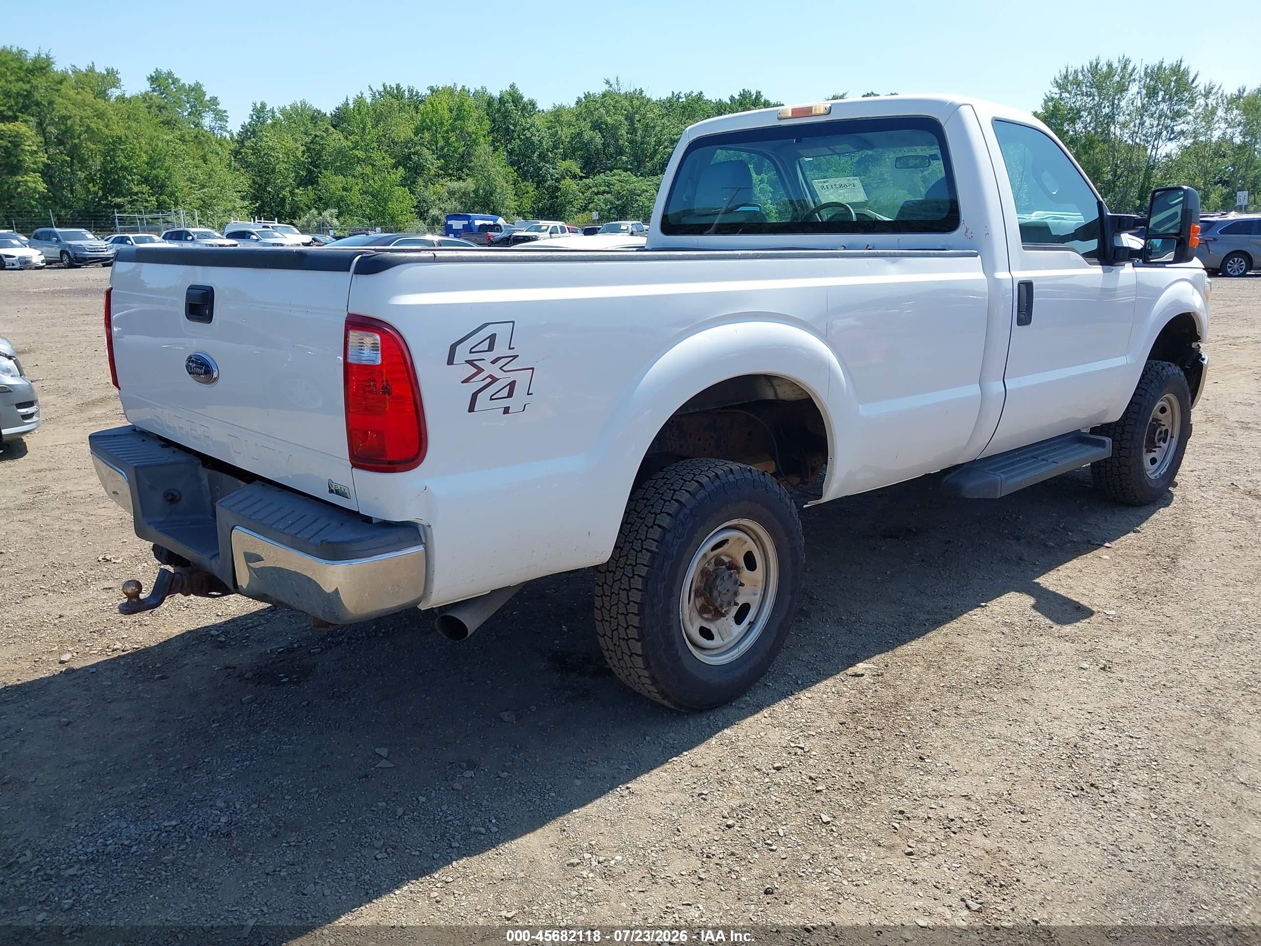 2015 Ford F-250 Xl White vin: 1FTBF2B66FEB99734
