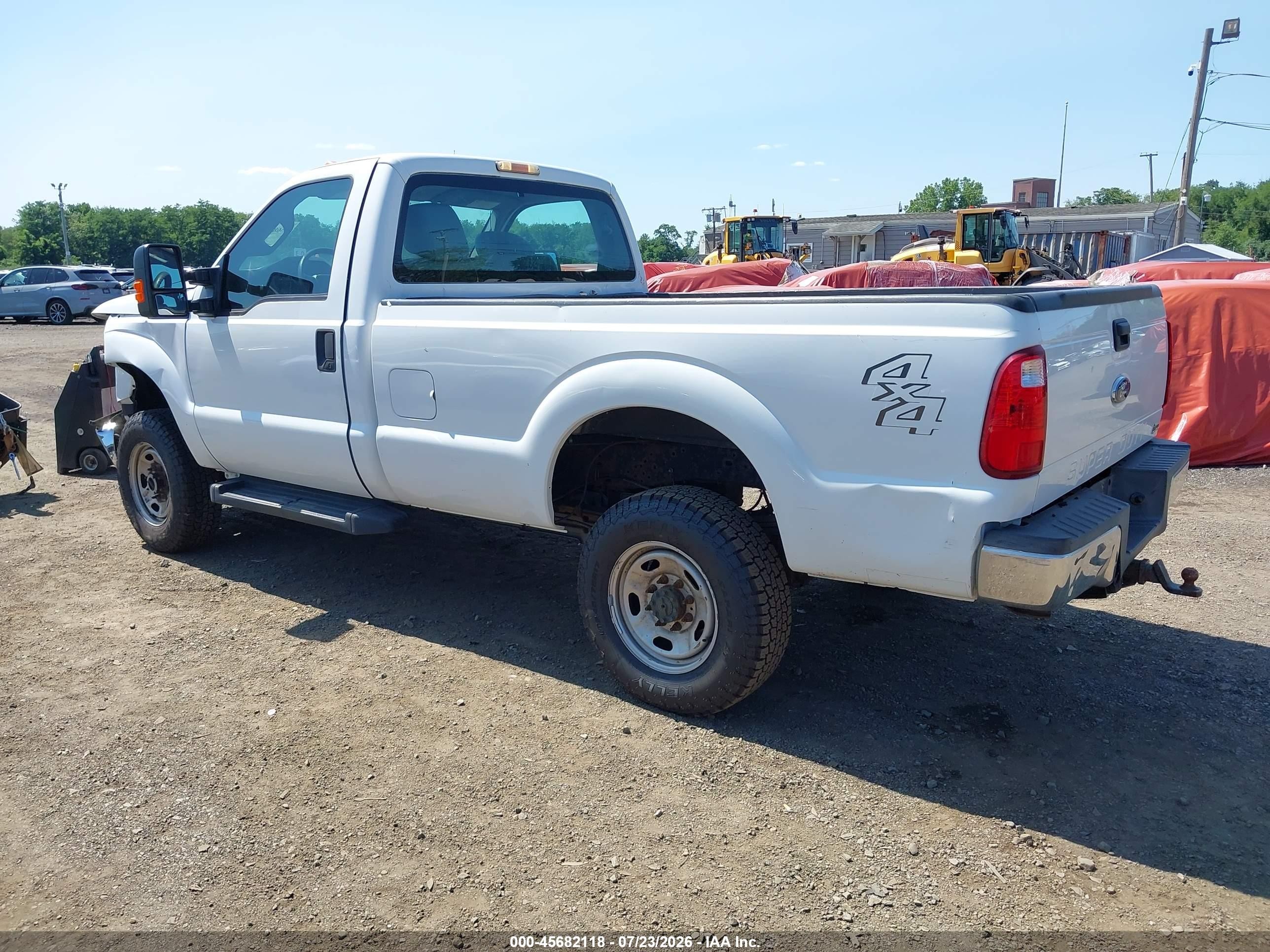 2015 Ford F-250 Xl White vin: 1FTBF2B66FEB99734
