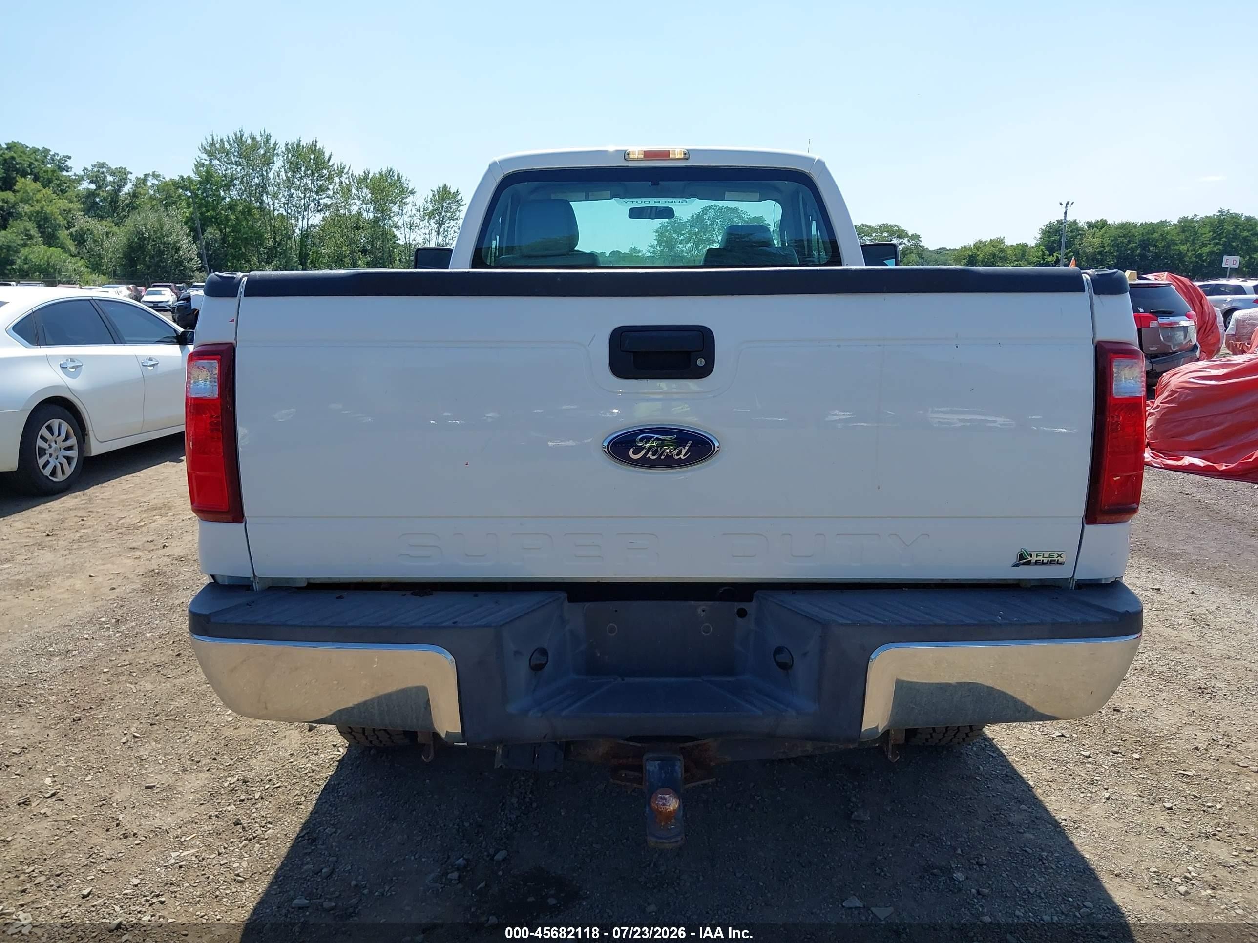 2015 Ford F-250 Xl White vin: 1FTBF2B66FEB99734