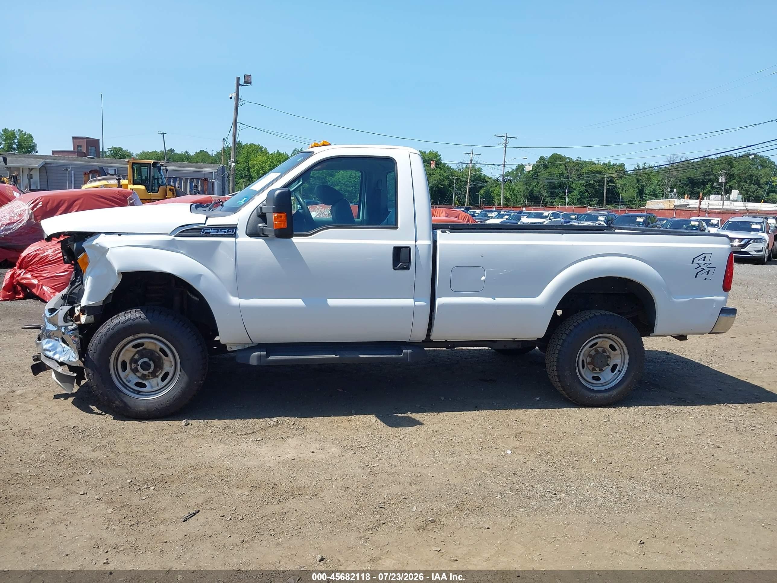 2015 Ford F-250 Xl White vin: 1FTBF2B66FEB99734