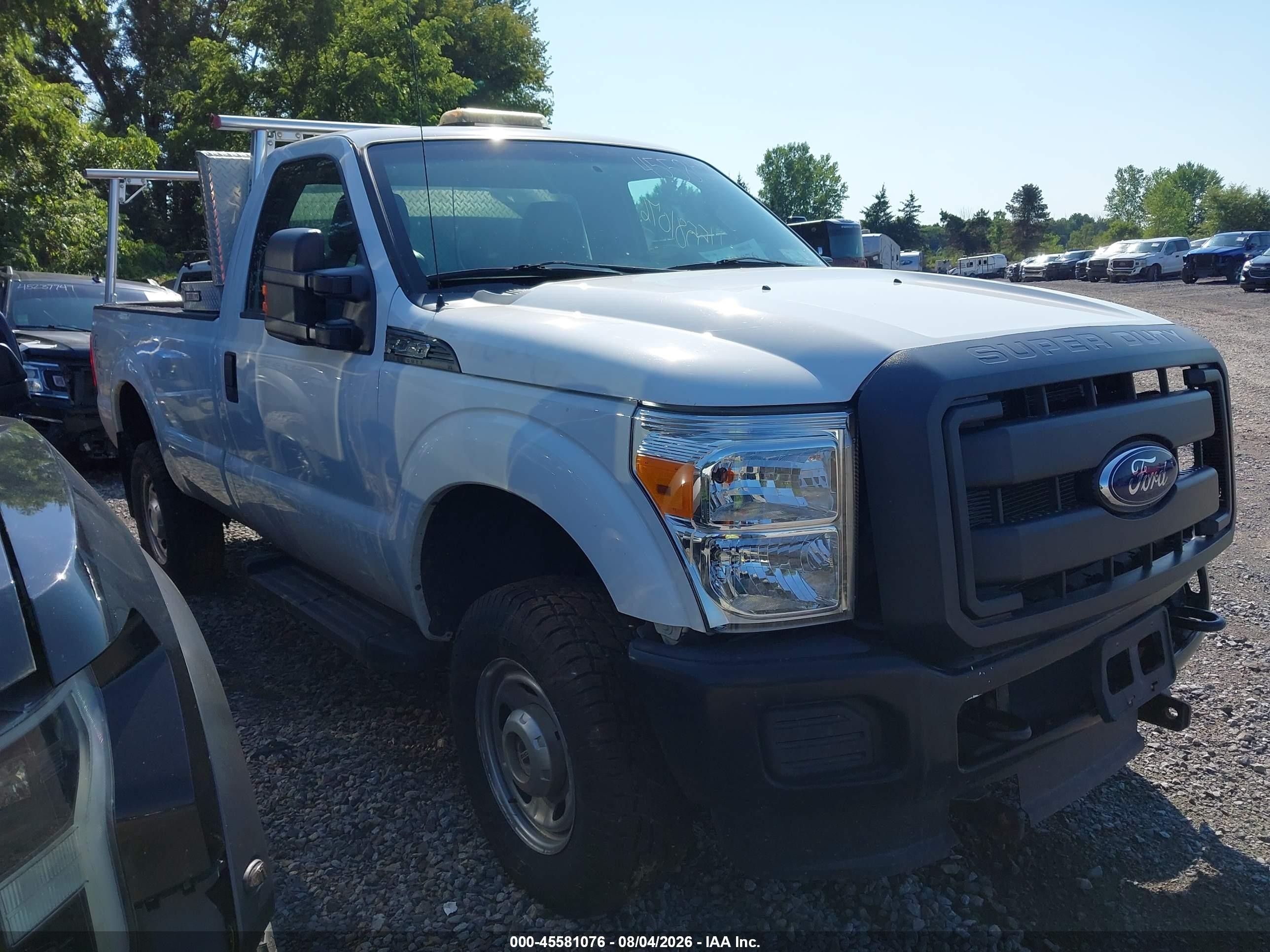 2015 Ford F-250 Xl White vin: 1FTBF2B66FED57473