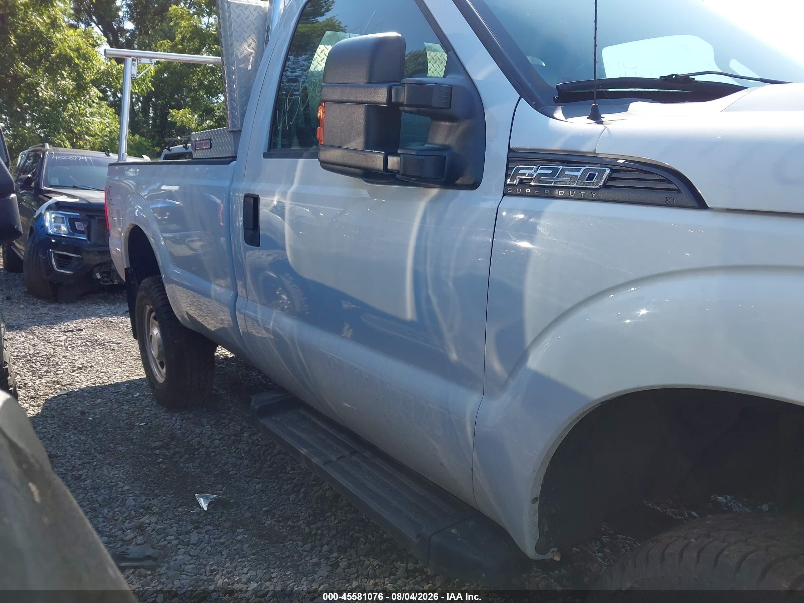 2015 Ford F-250 Xl White vin: 1FTBF2B66FED57473