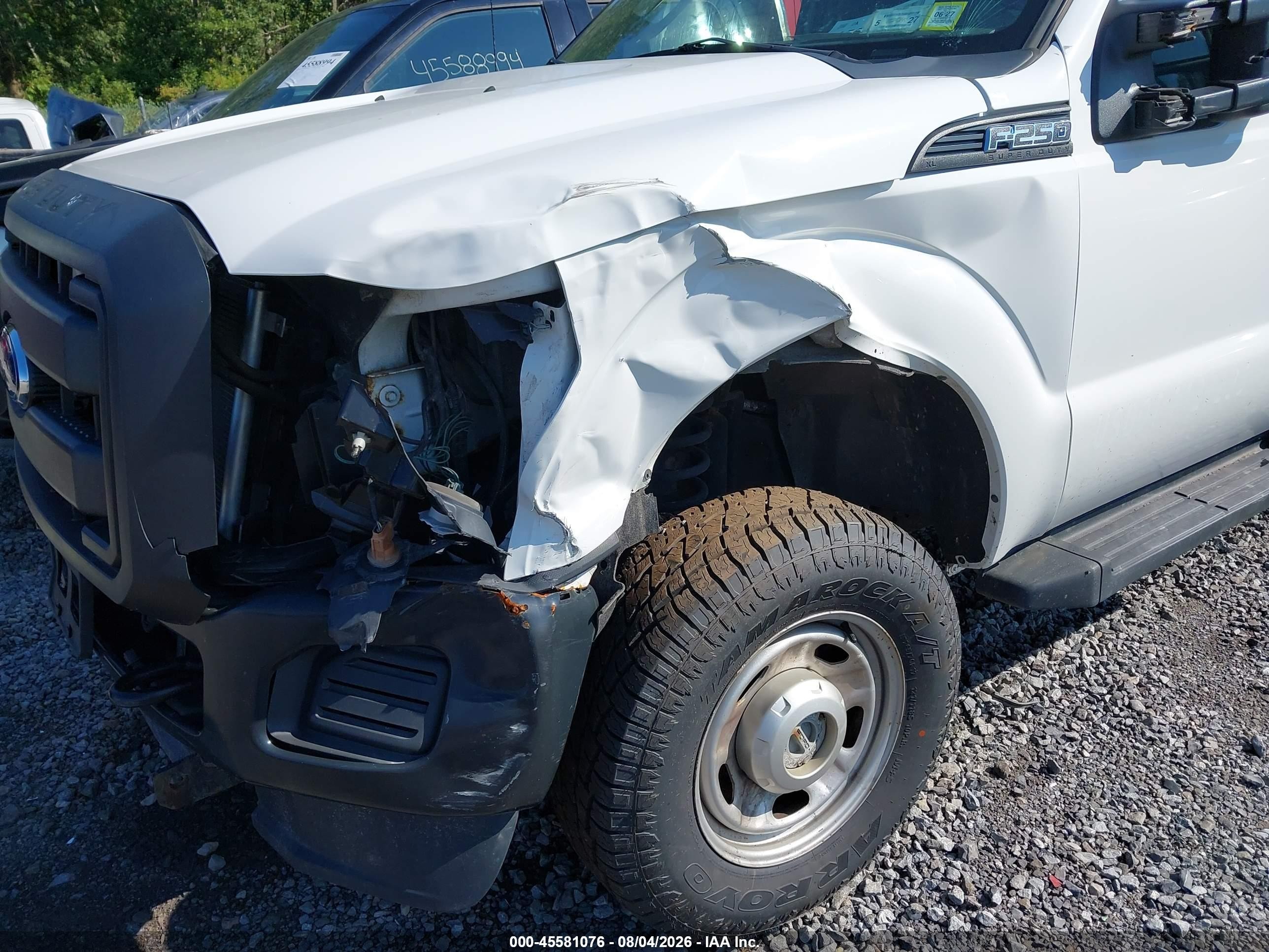 2015 Ford F-250 Xl White vin: 1FTBF2B66FED57473