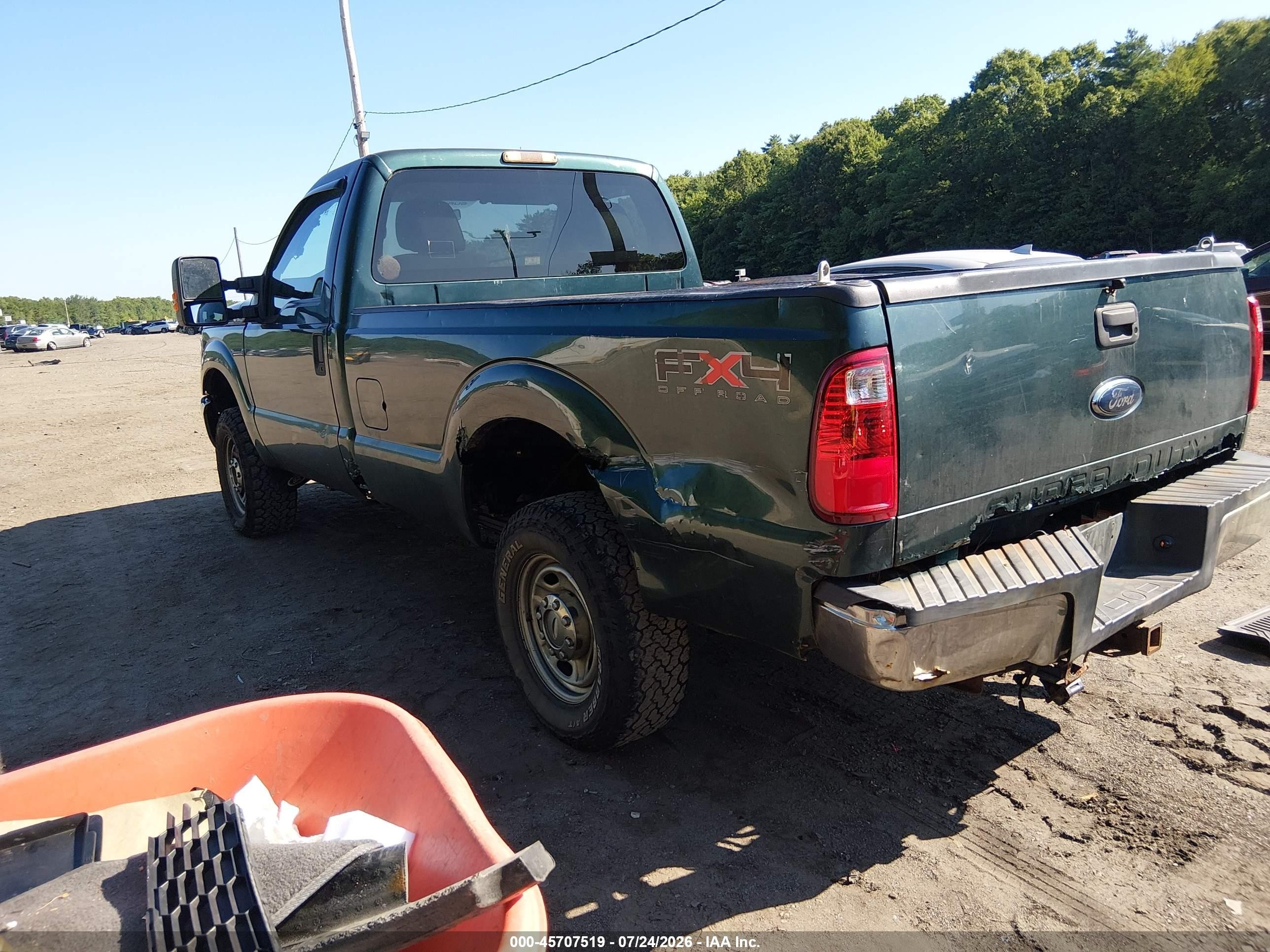 2011 Ford F-250 Xl Green vin: 1FTBF2B67BEA54003