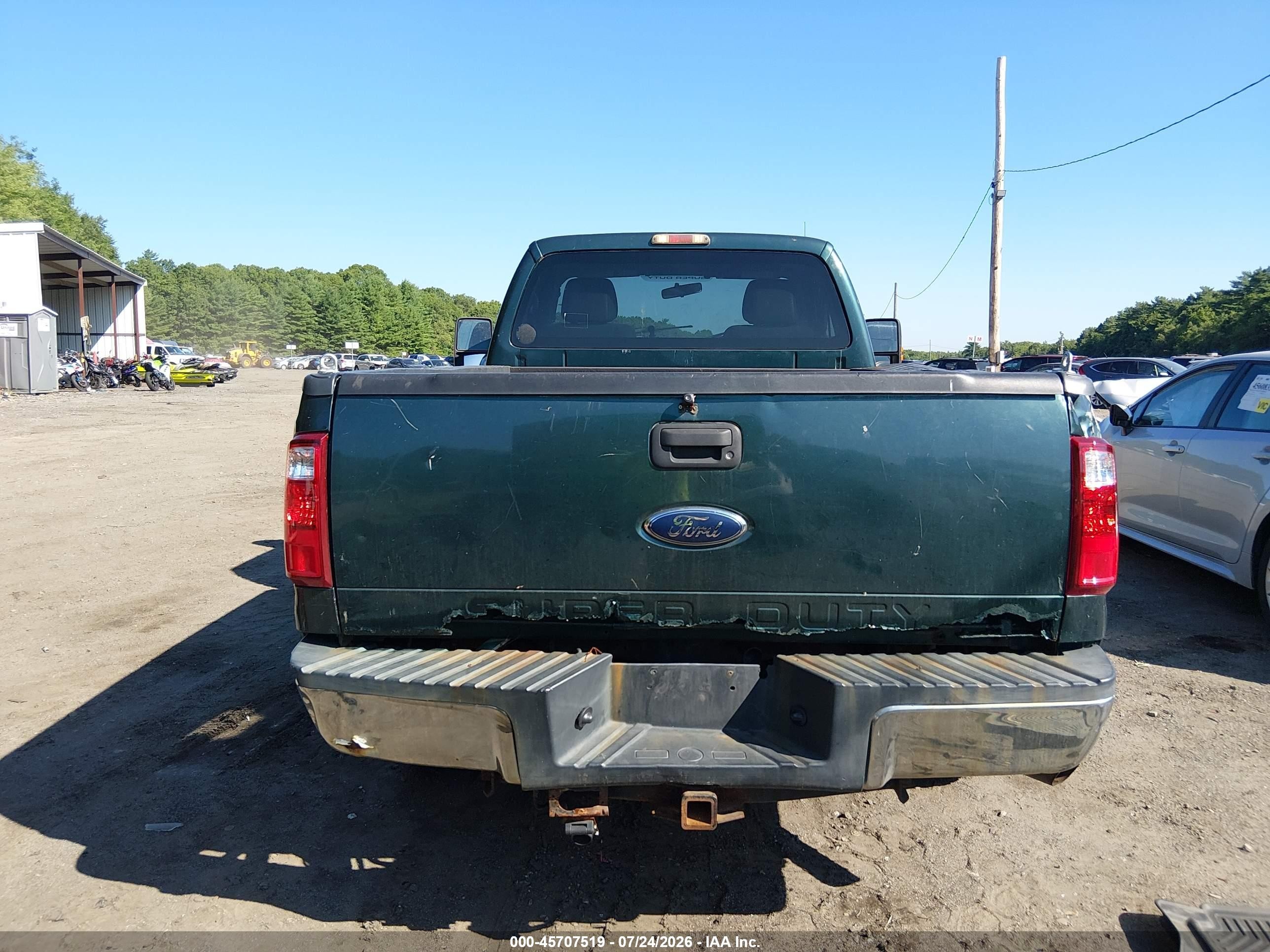 2011 Ford F-250 Xl Green vin: 1FTBF2B67BEA54003
