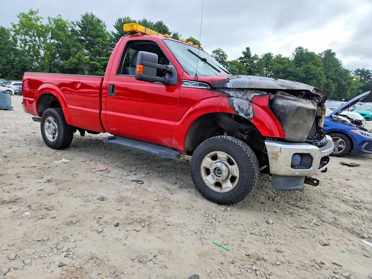 2012 Ford F250 Super Duty Red vin: 1FTBF2B6XCEA52778