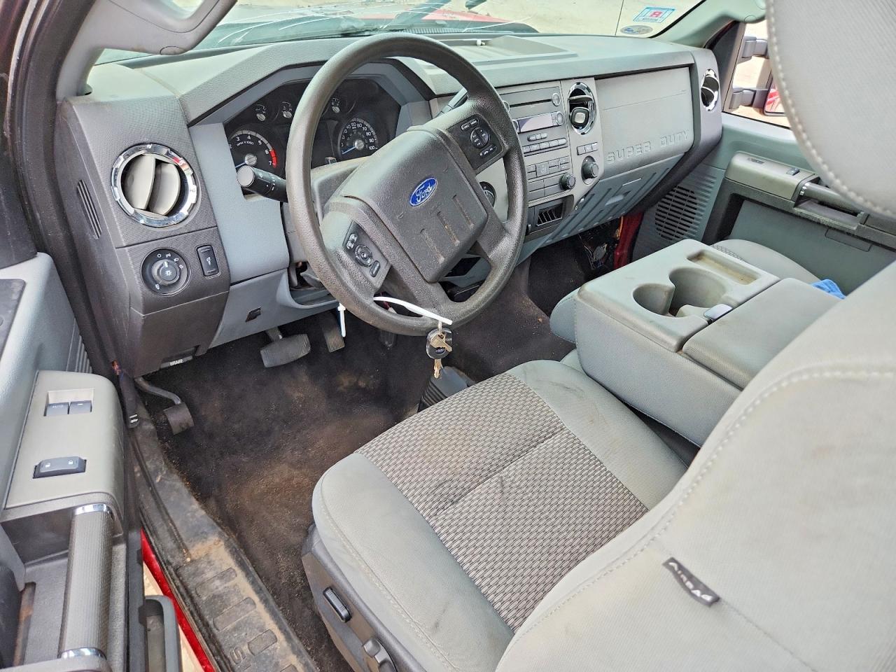 2012 Ford F250 Super Duty Red vin: 1FTBF2B6XCEA52778