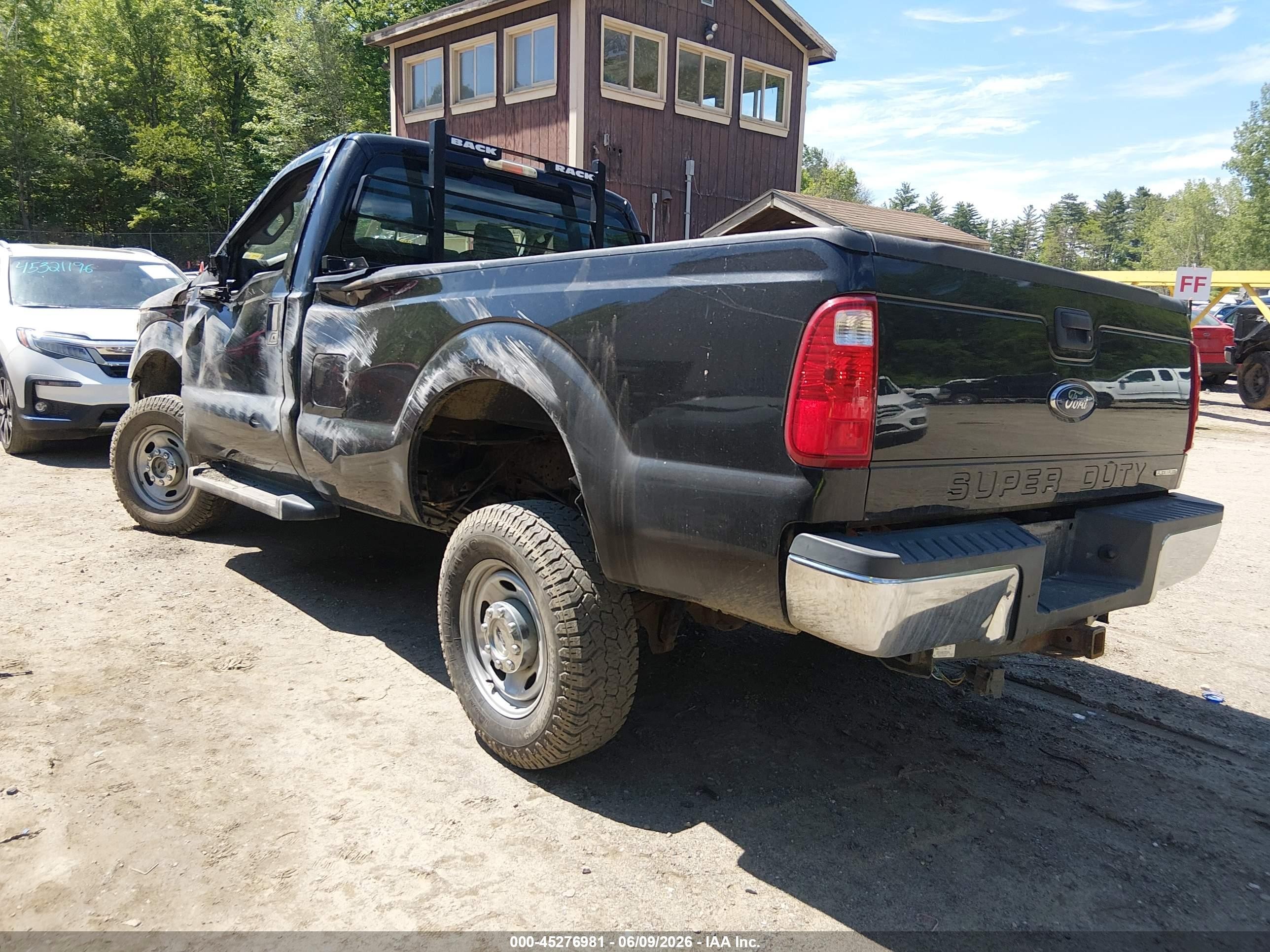 2015 Ford F-250 Xl Black vin: 1FTBF2B6XFEB25667