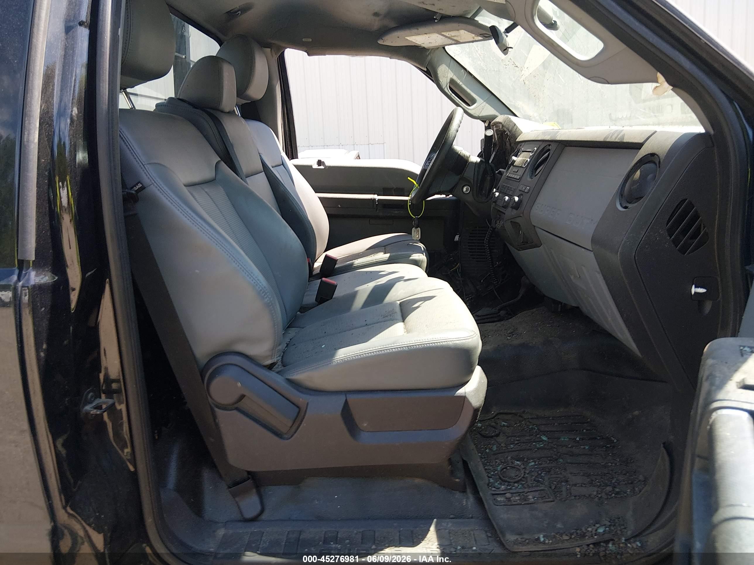 2015 Ford F-250 Xl Black vin: 1FTBF2B6XFEB25667