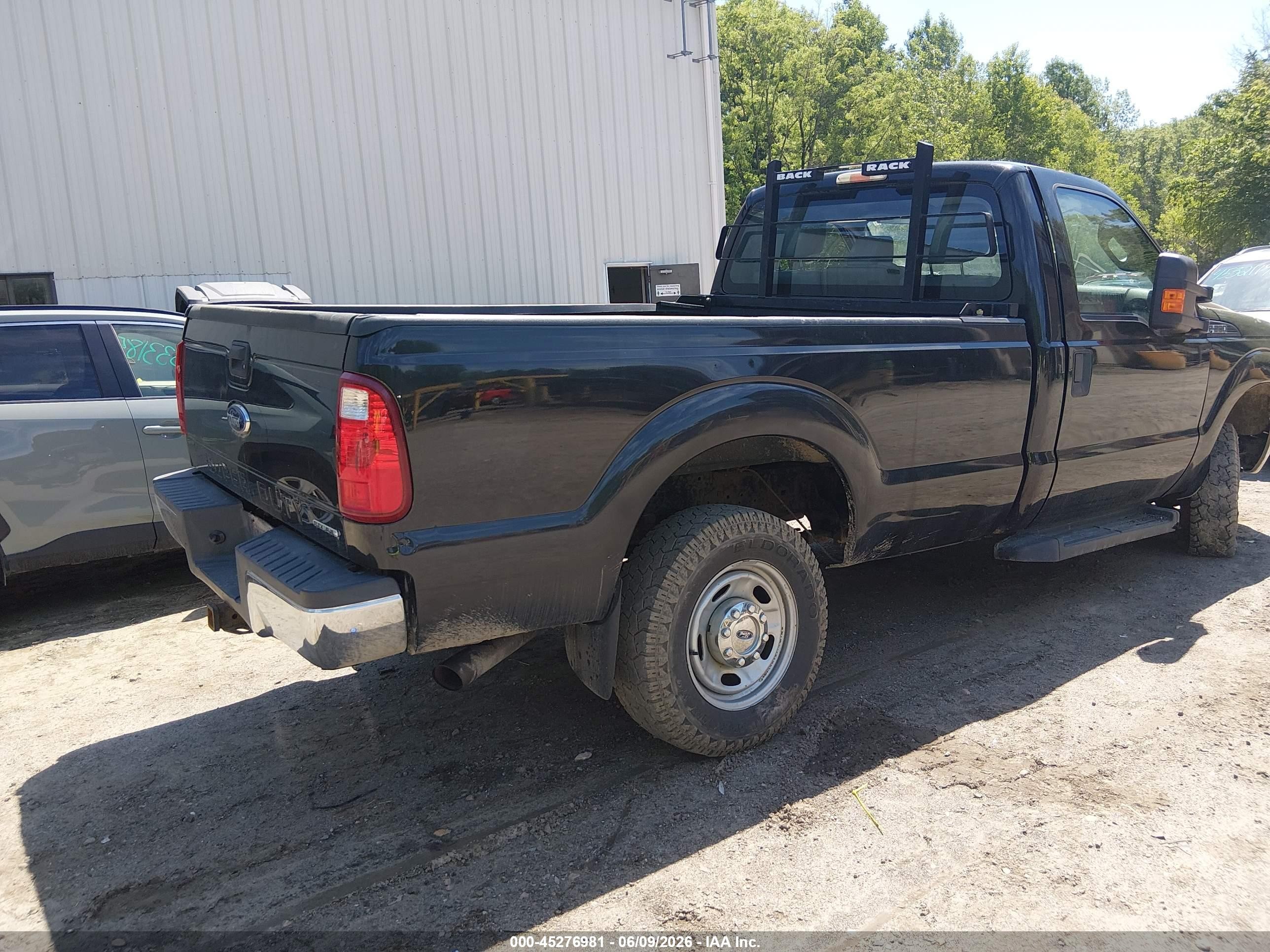2015 Ford F-250 Xl Black vin: 1FTBF2B6XFEB25667