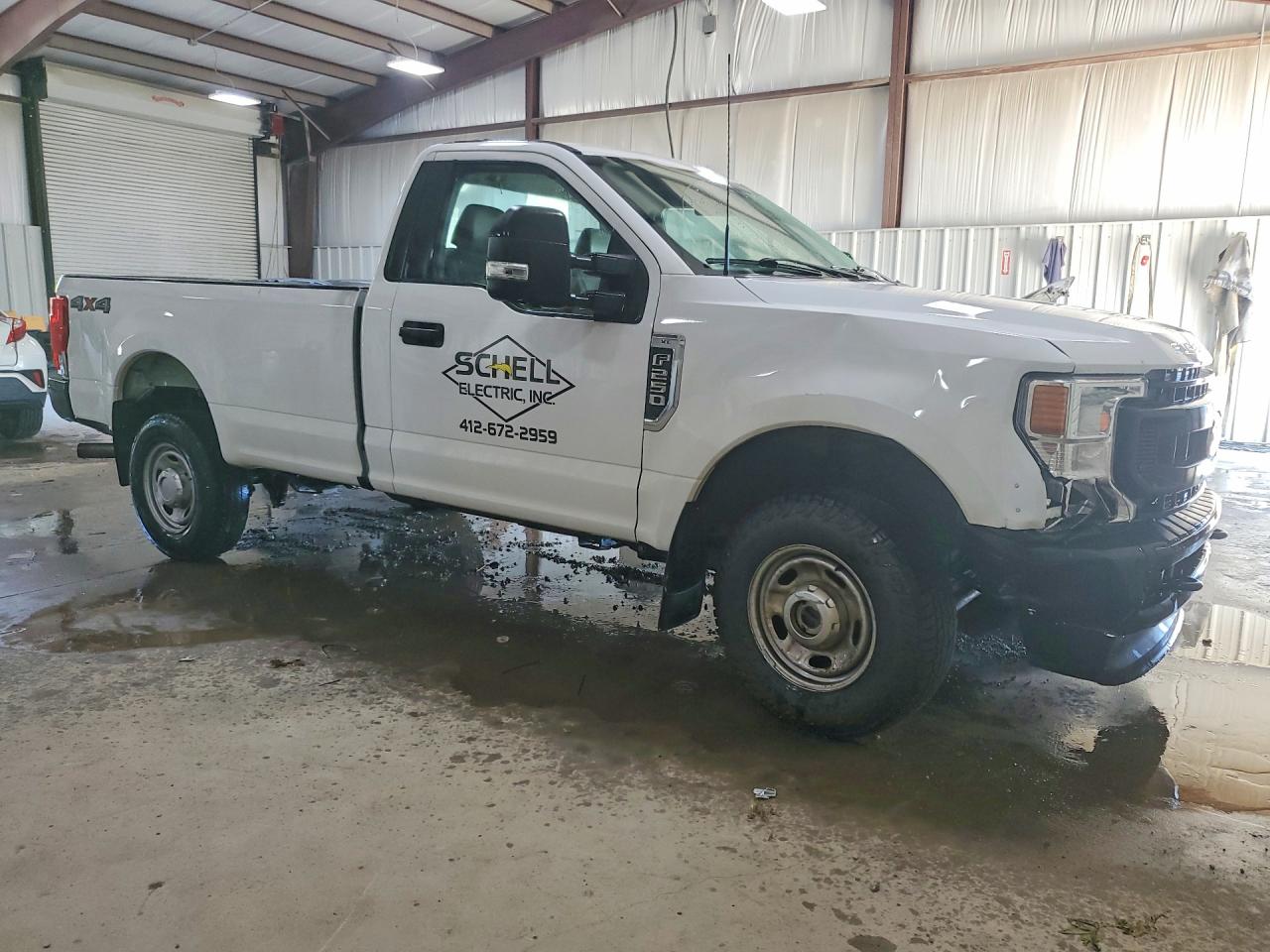 2022 Ford F250 Super Duty White vin: 1FTBF2B6XNED58107