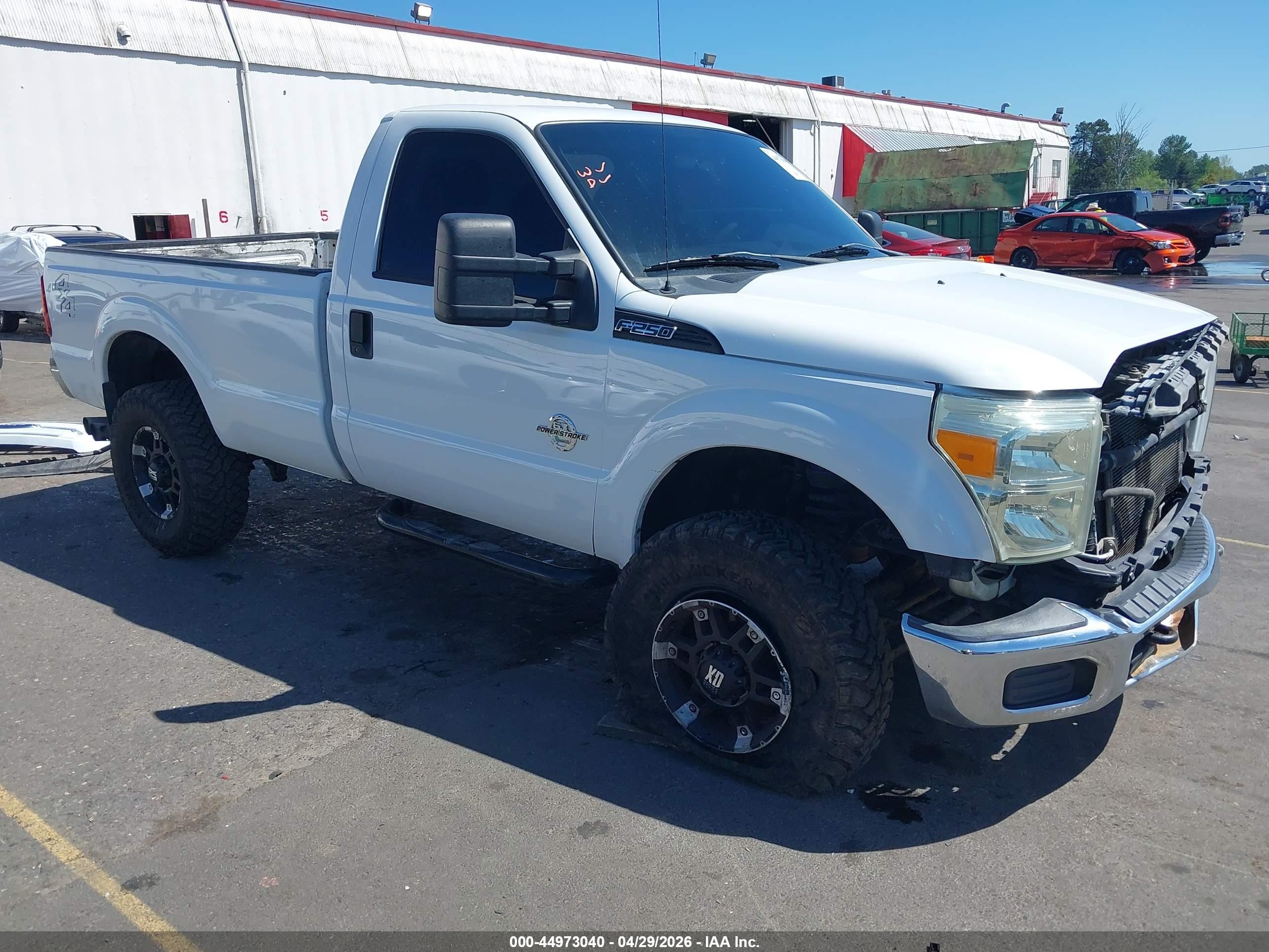 2014 Ford F-250 Xl White vin: 1FTBF2BT1EEB02363