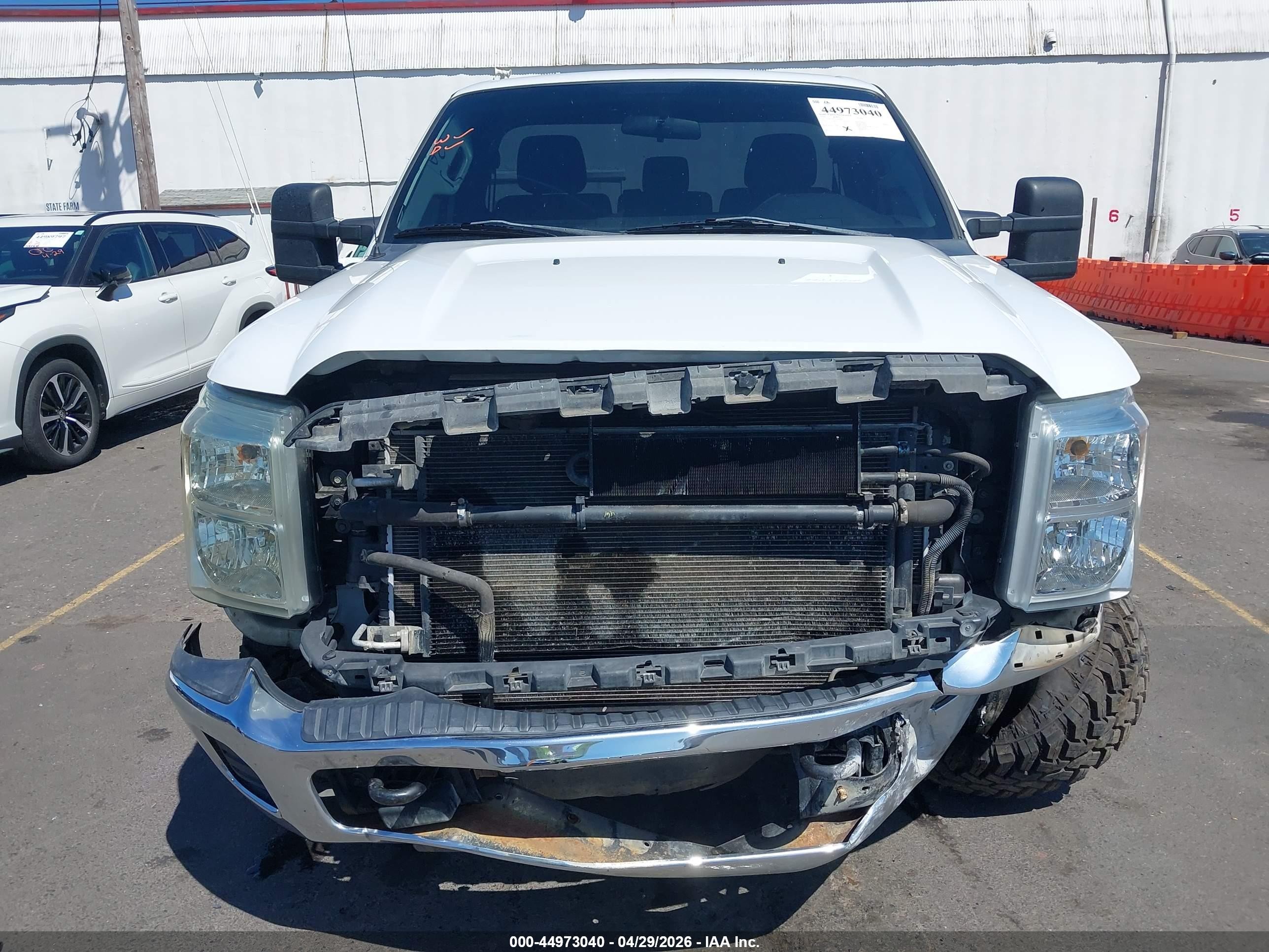 2014 Ford F-250 Xl White vin: 1FTBF2BT1EEB02363