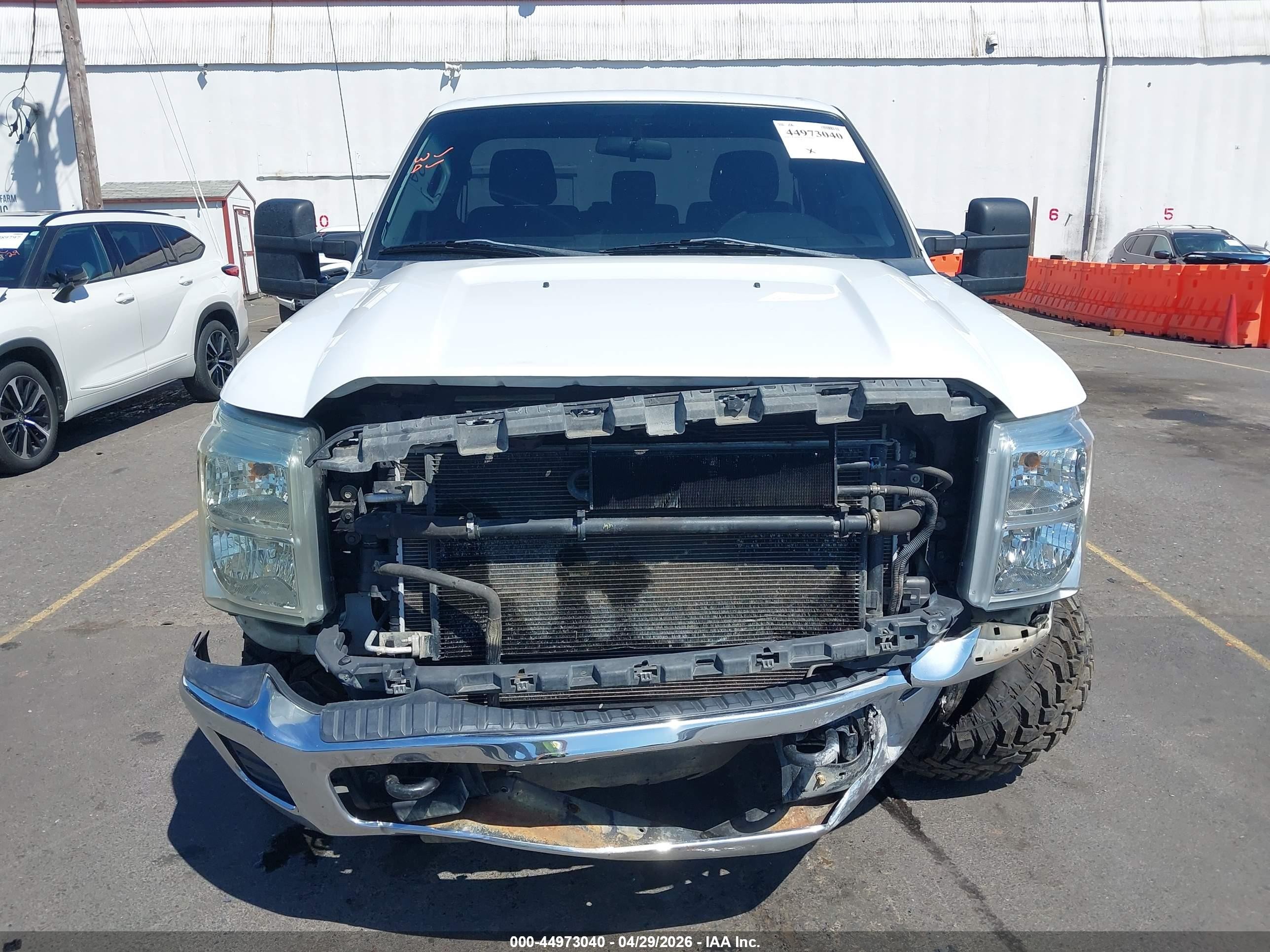 2014 Ford F-250 Xl White vin: 1FTBF2BT1EEB02363
