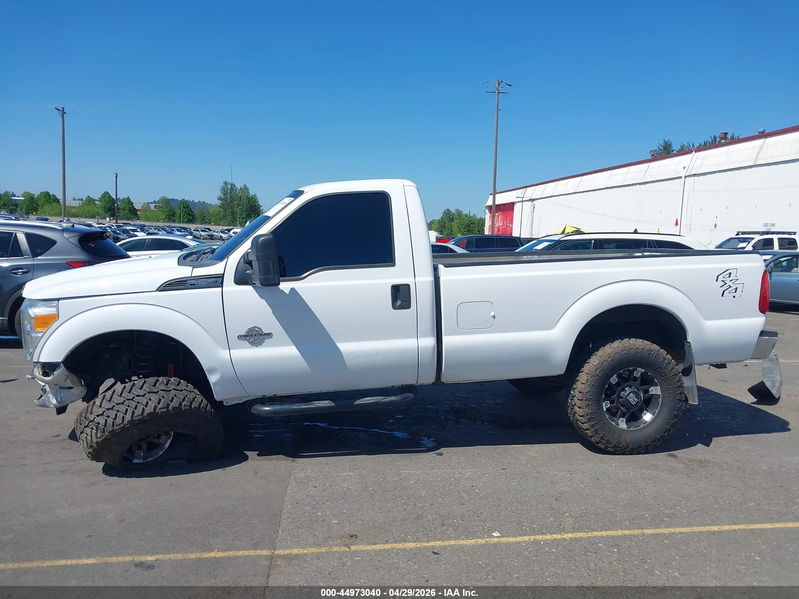 2014 Ford F-250 Xl White vin: 1FTBF2BT1EEB02363