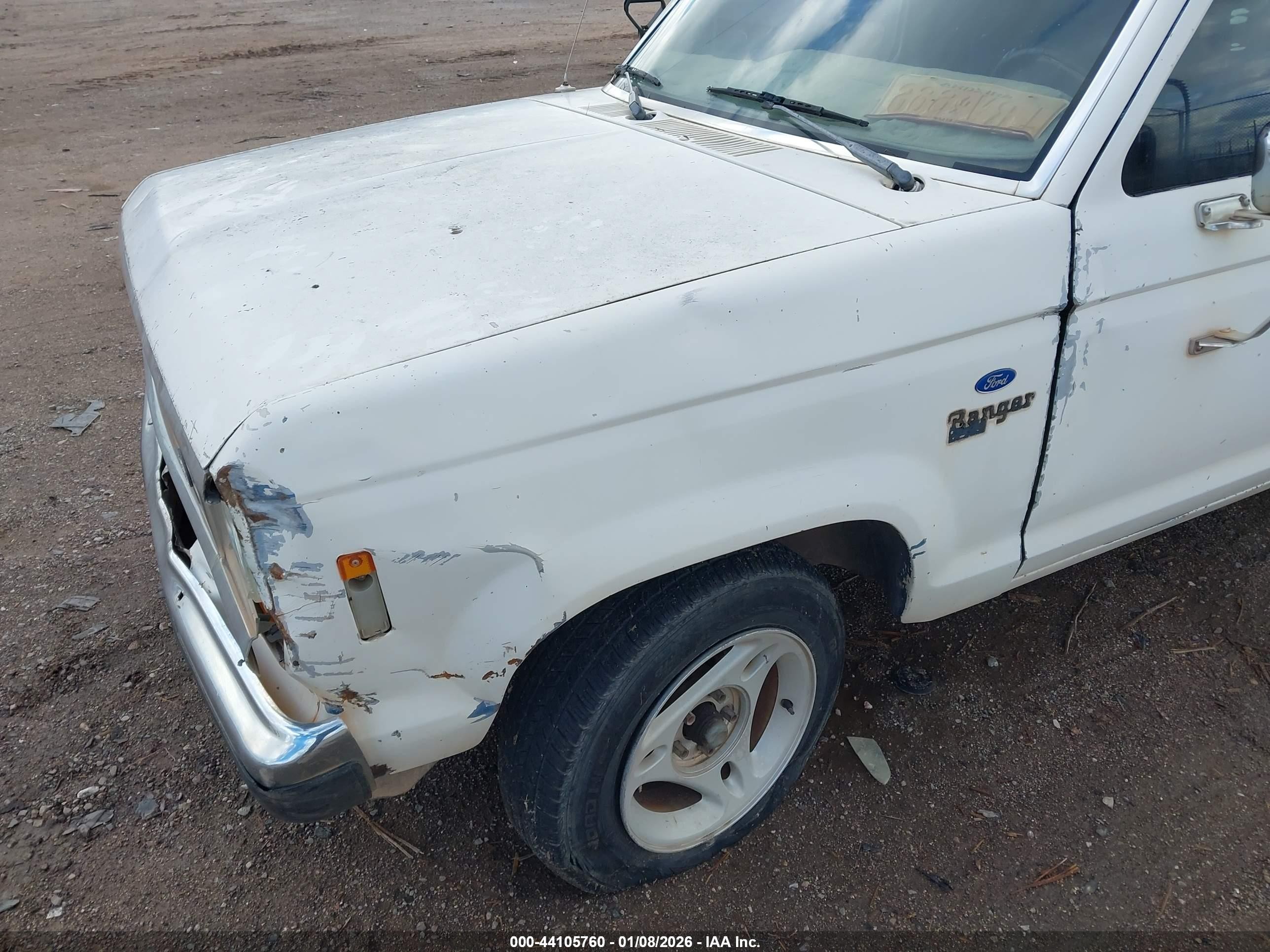 1987 Ford Ranger   White vin: 1FTBR10A0HUB75396