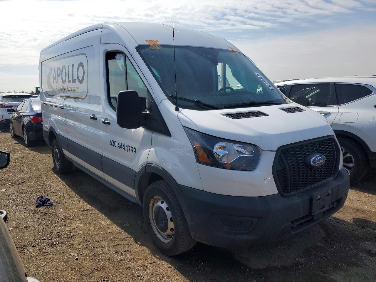 2023 Ford Transit T-250 White vin: 1FTBR1C80PKB77538