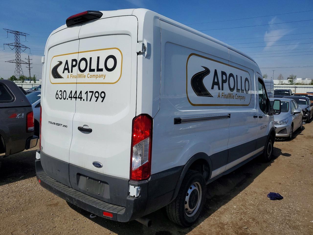 2023 Ford Transit T-250 White vin: 1FTBR1C80PKB77538