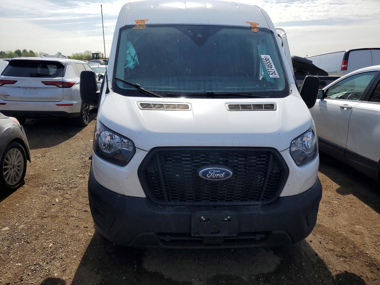2023 Ford Transit T-250 White vin: 1FTBR1C80PKB77538