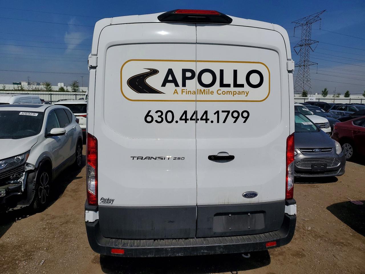 2023 Ford Transit T-250 White vin: 1FTBR1C80PKB77538