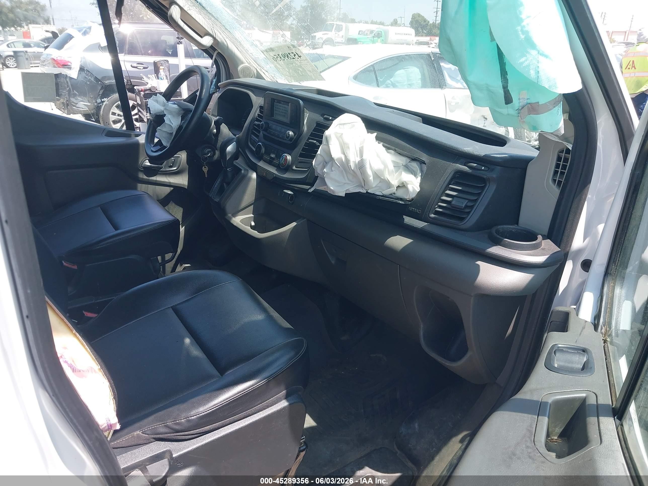 2020 Ford Transit-250 White vin: 1FTBR1C81LKB69569