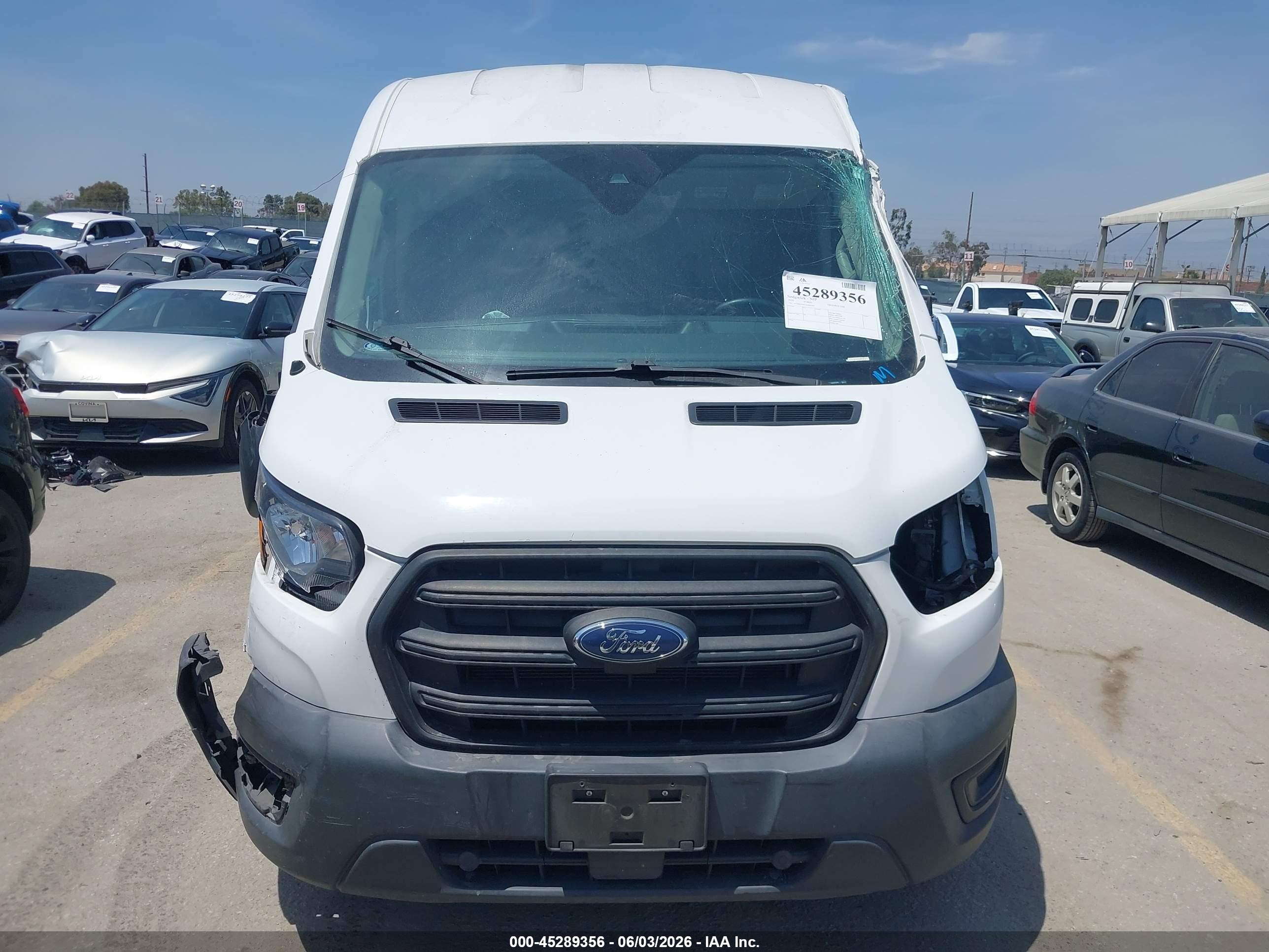2020 Ford Transit-250 White vin: 1FTBR1C81LKB69569