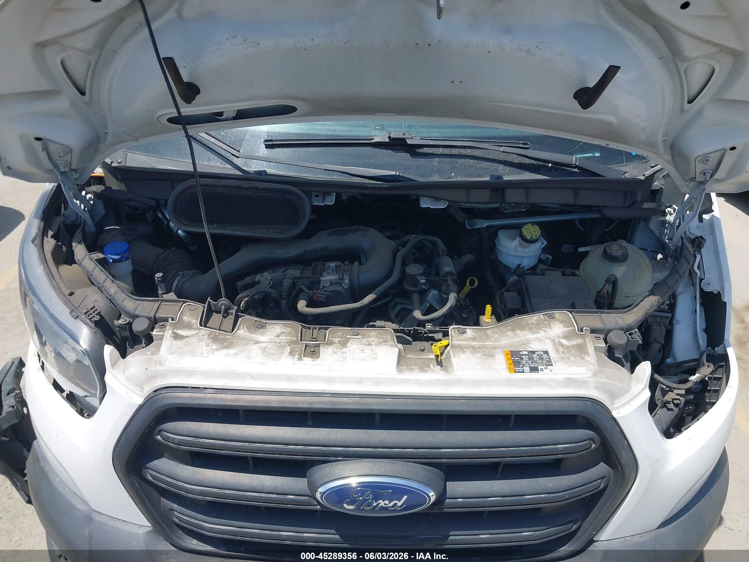 2020 Ford Transit-250 White vin: 1FTBR1C81LKB69569