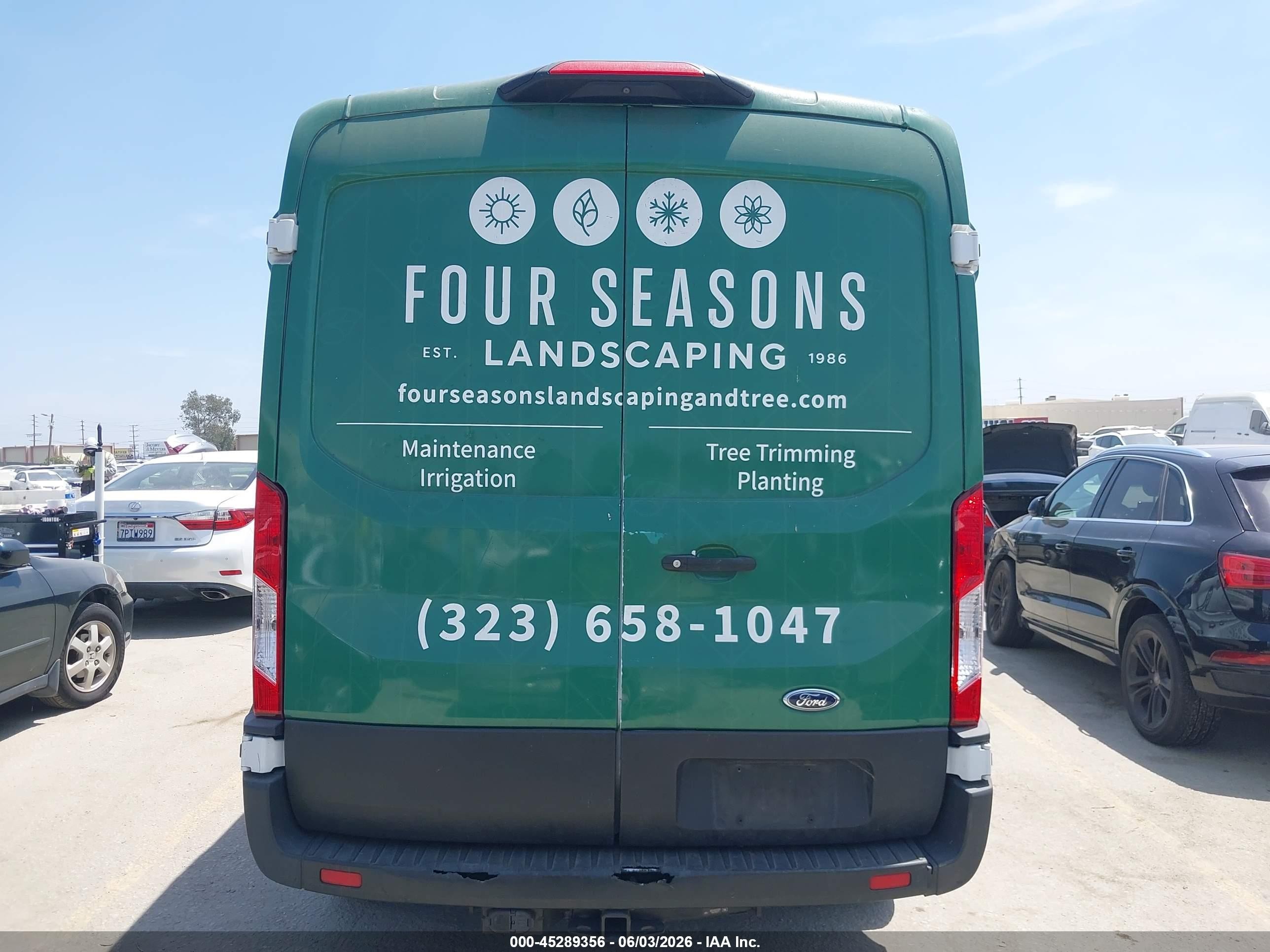 2020 Ford Transit-250 White vin: 1FTBR1C81LKB69569