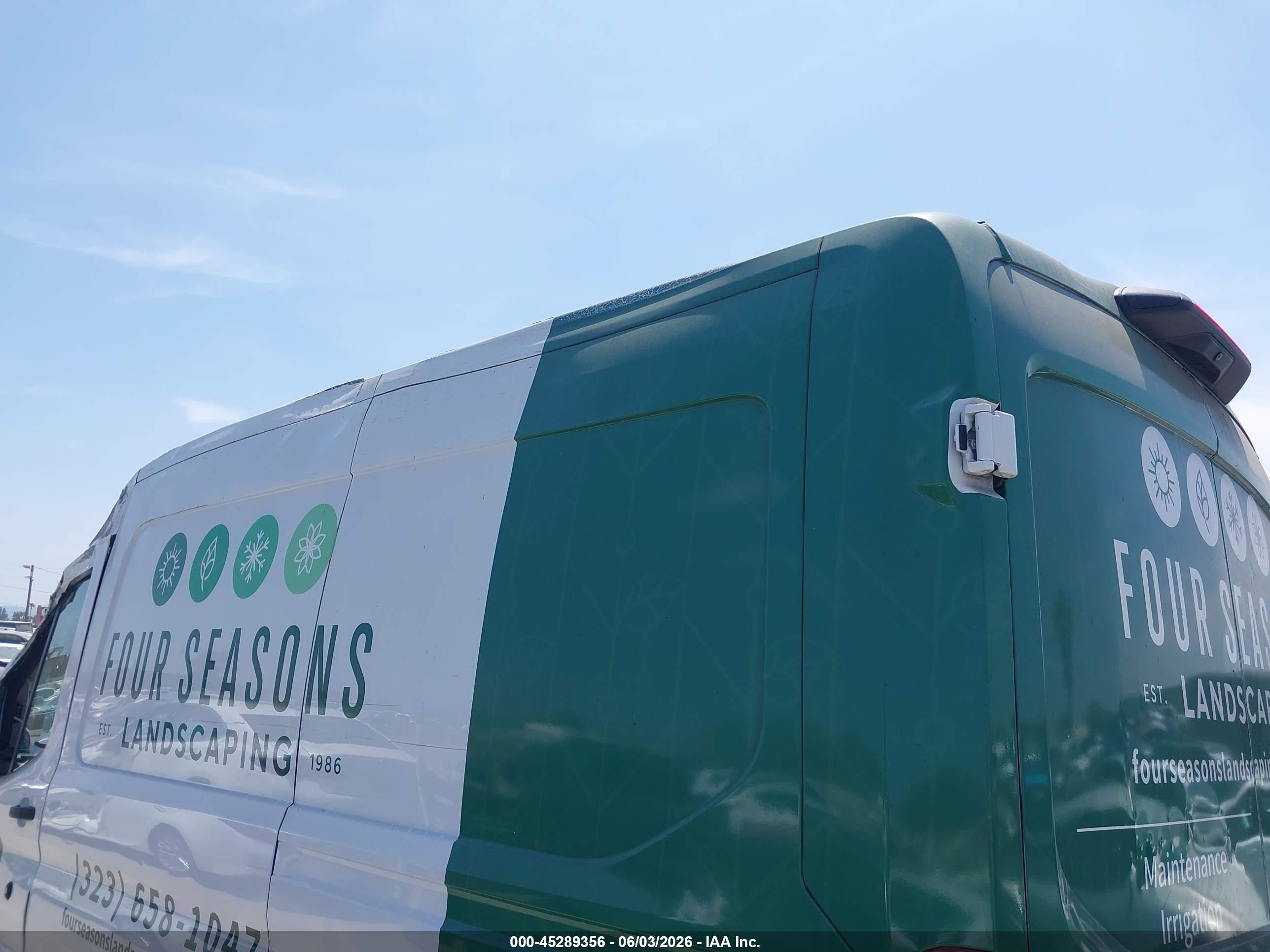 2020 Ford Transit-250 White vin: 1FTBR1C81LKB69569