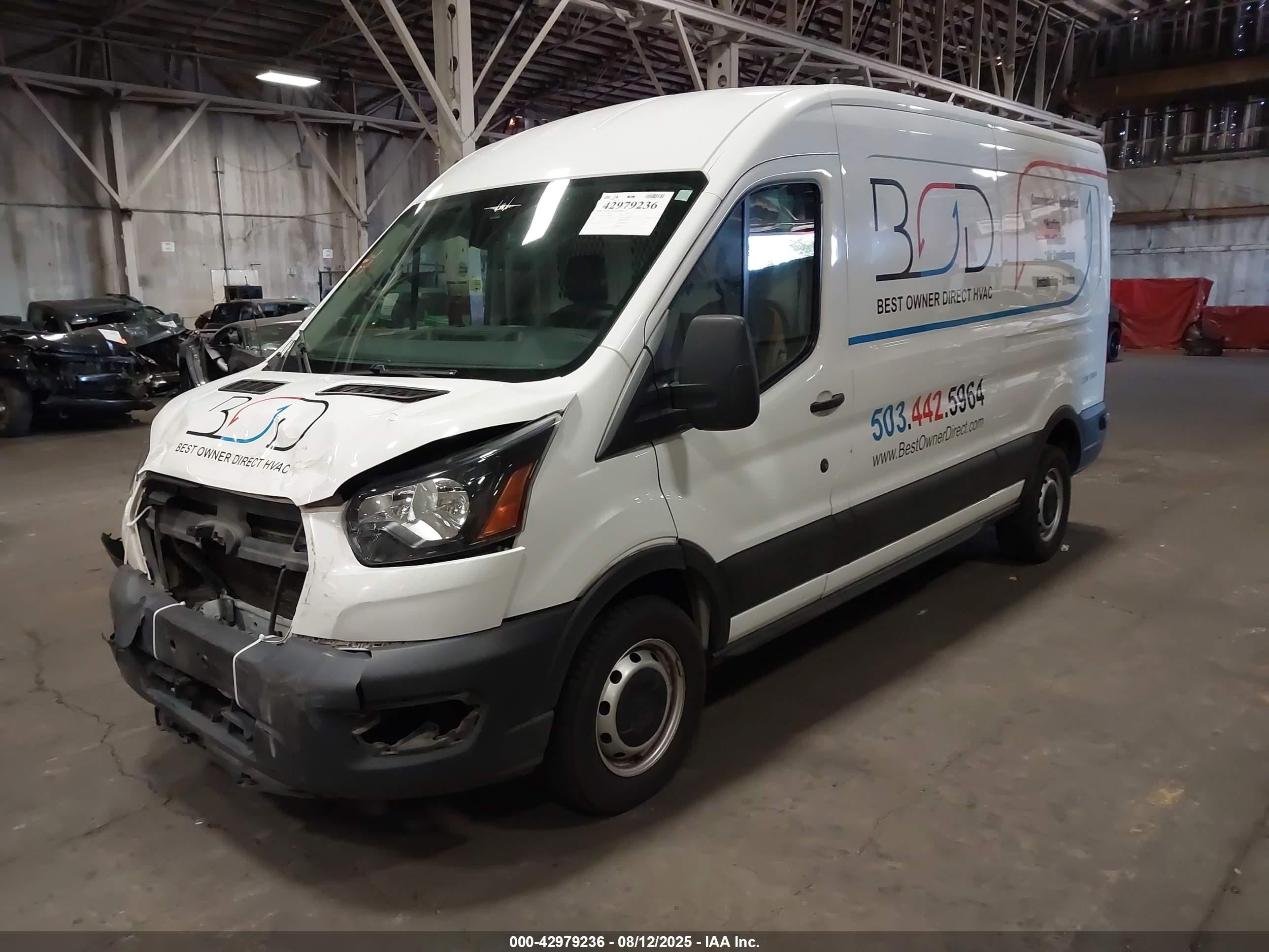 2020 Ford Transit-250   White vin: 1FTBR1C84LKA42184