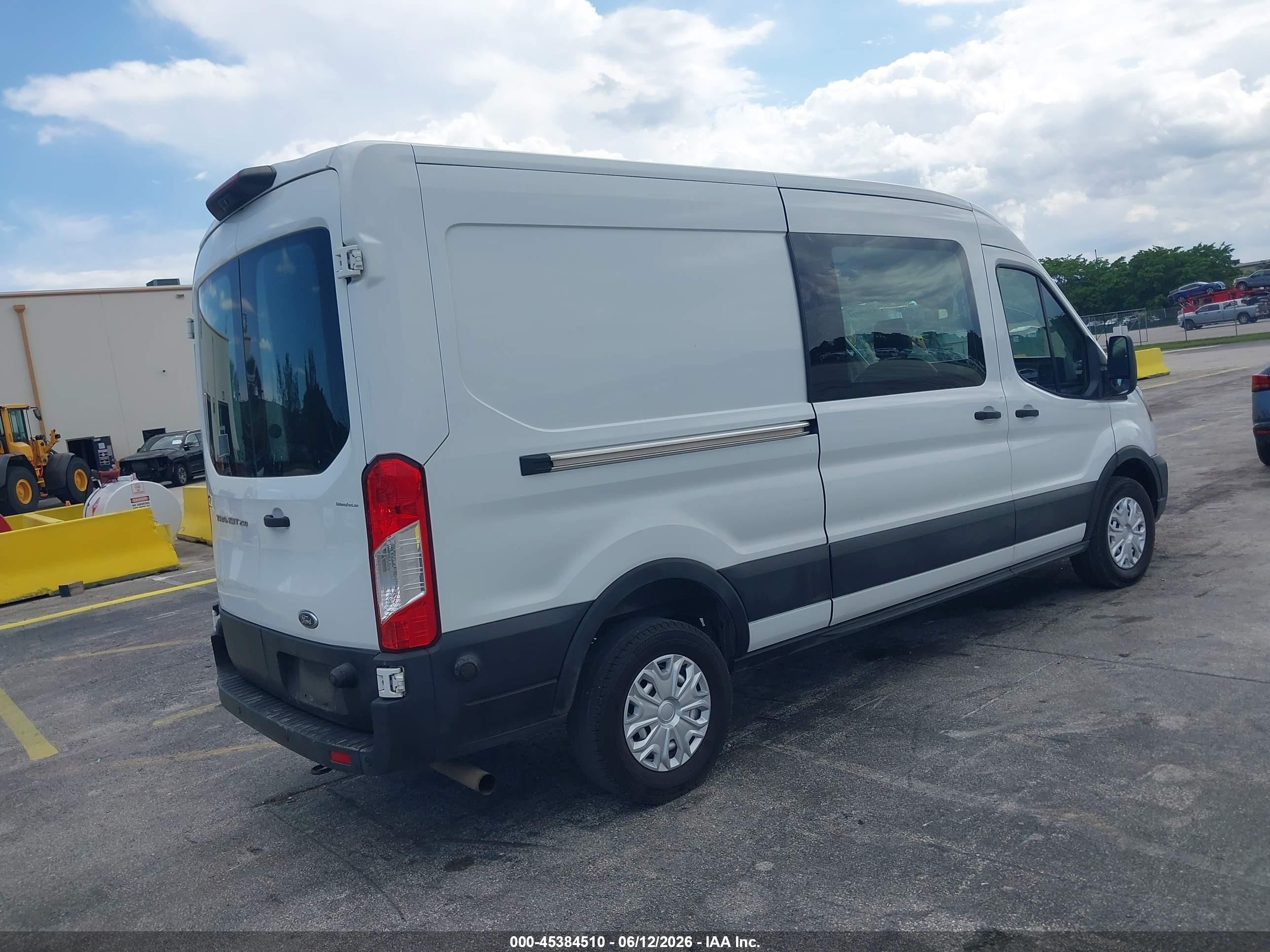 2020 Ford Transit-250 White vin: 1FTBR1C89LKB10768