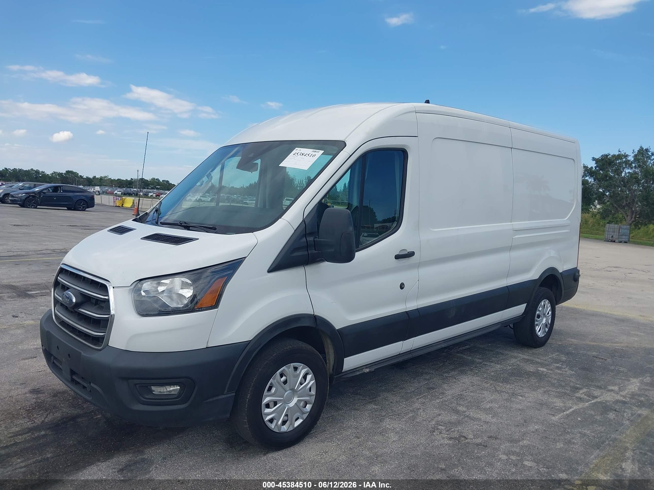 2020 Ford Transit-250 White vin: 1FTBR1C89LKB10768