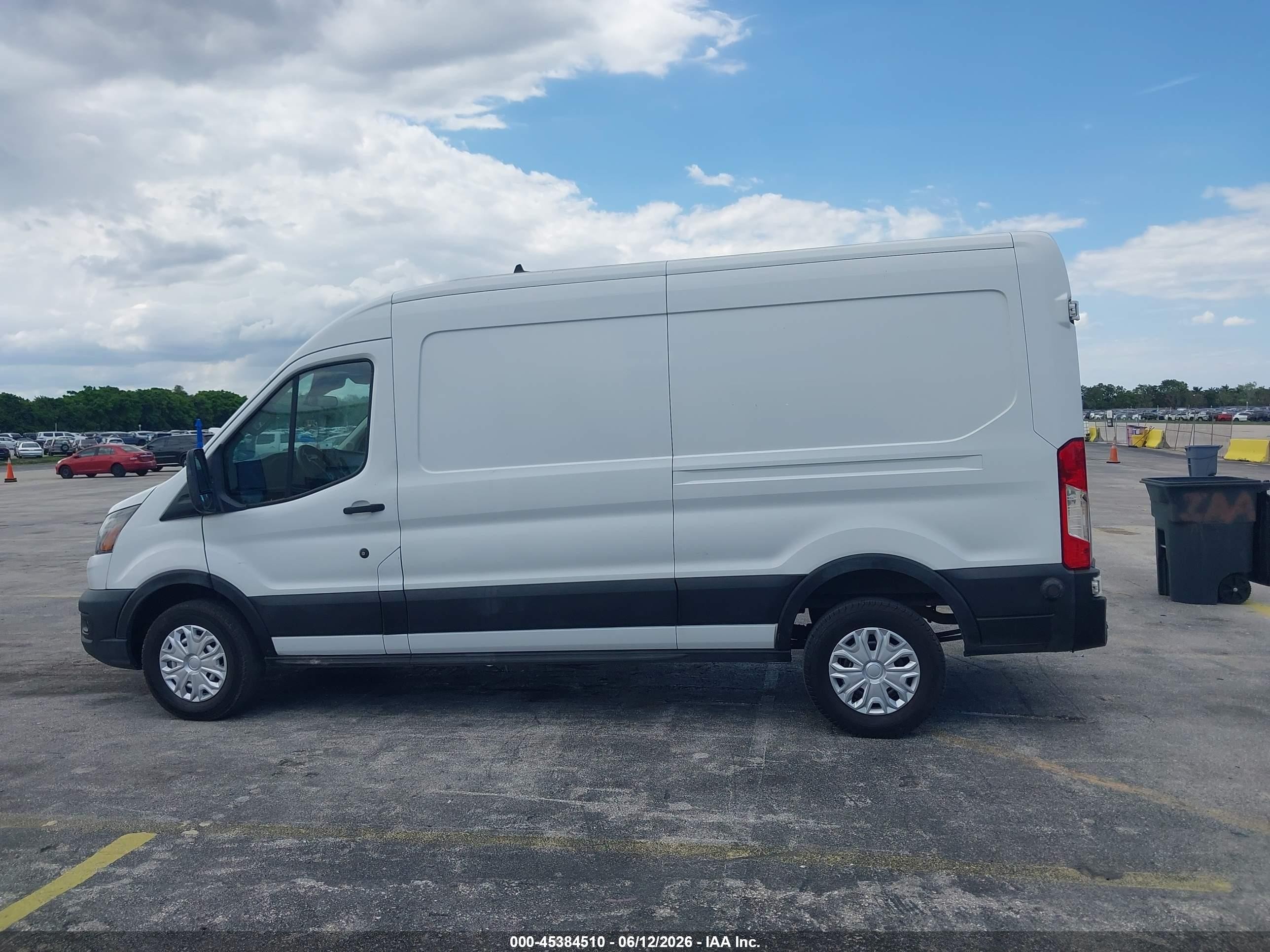 2020 Ford Transit-250 White vin: 1FTBR1C89LKB10768