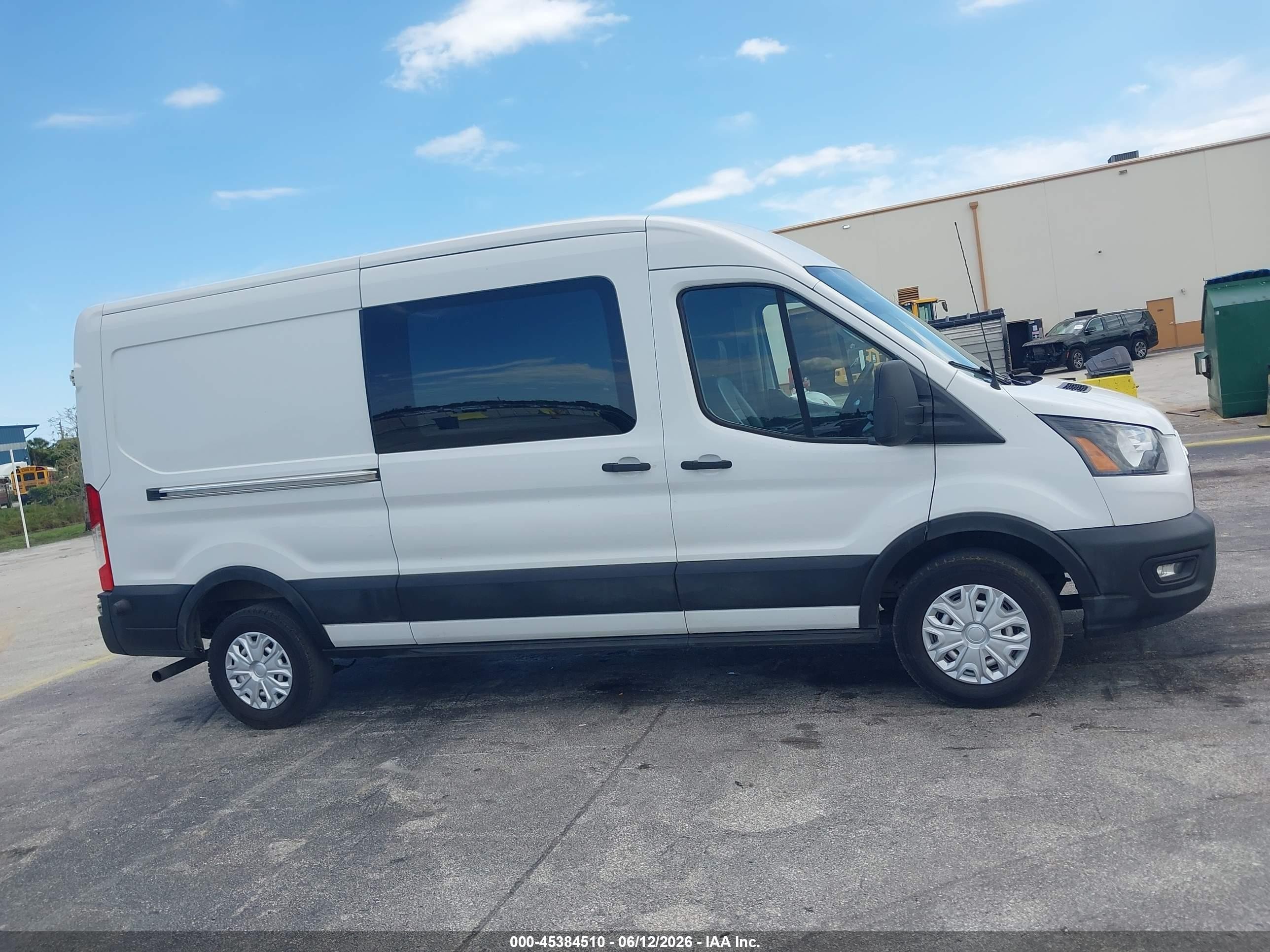 2020 Ford Transit-250 White vin: 1FTBR1C89LKB10768