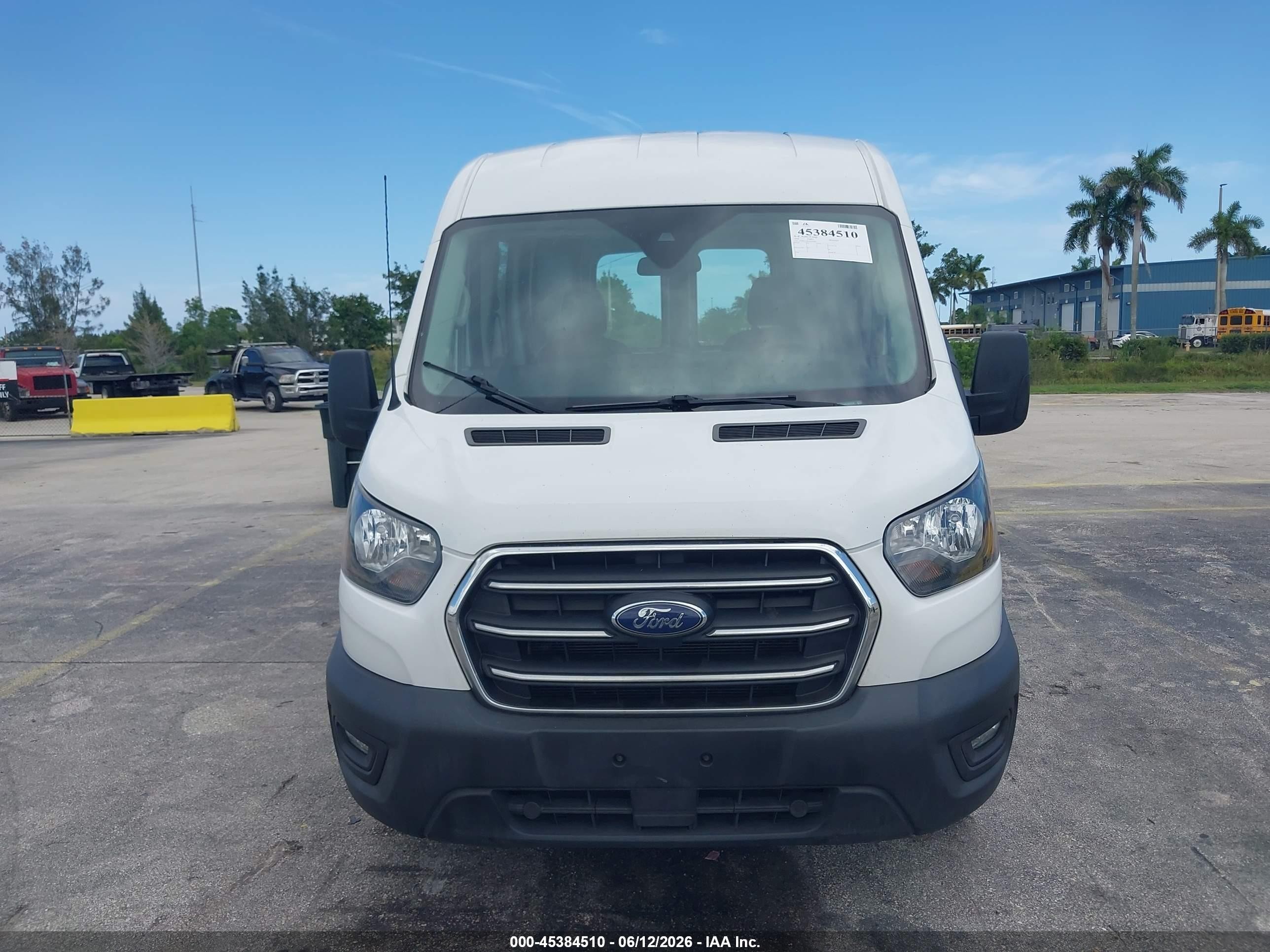 2020 Ford Transit-250 White vin: 1FTBR1C89LKB10768