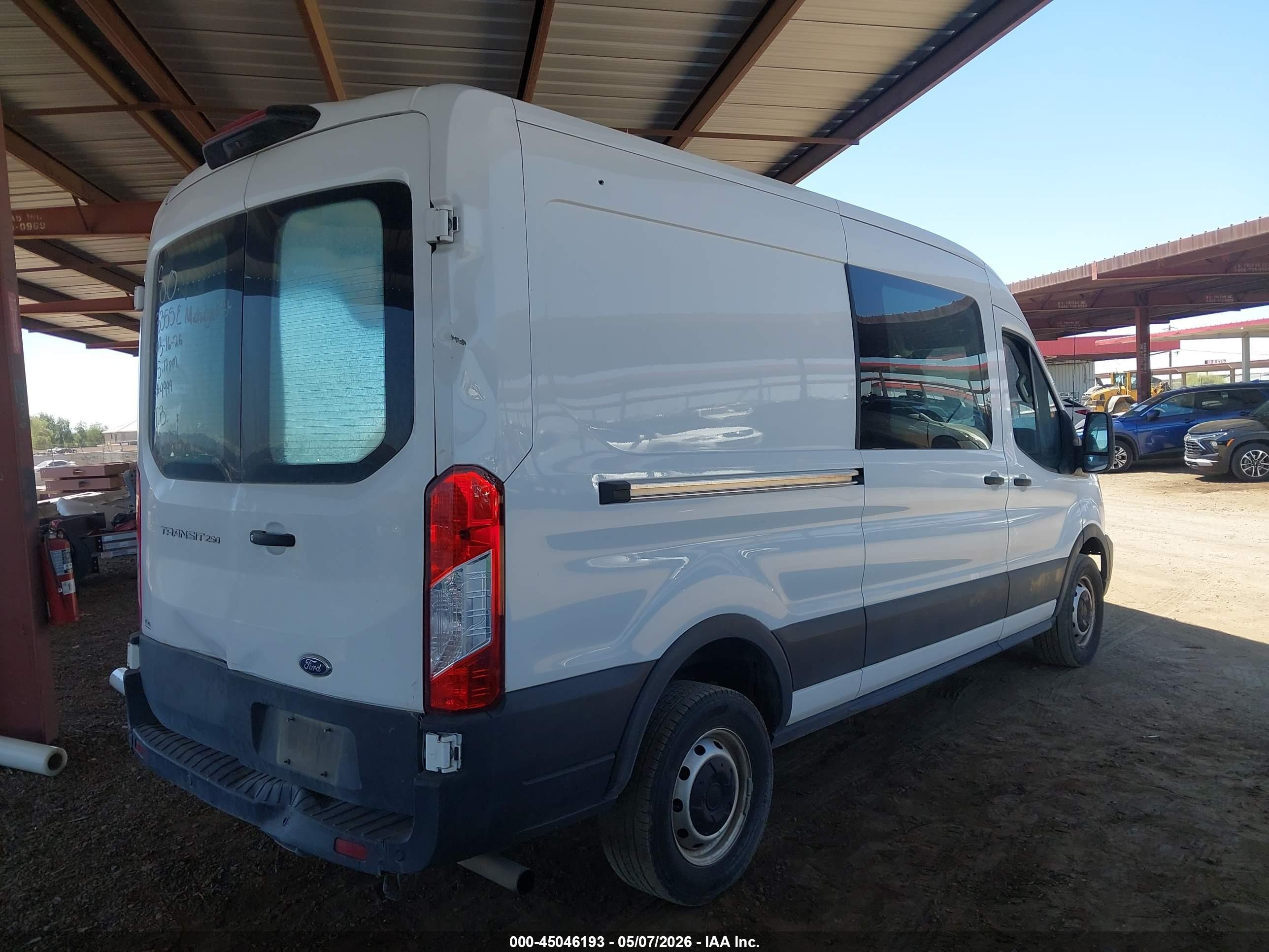 2023 Ford Transit-250   White vin: 1FTBR1C89PKA82007