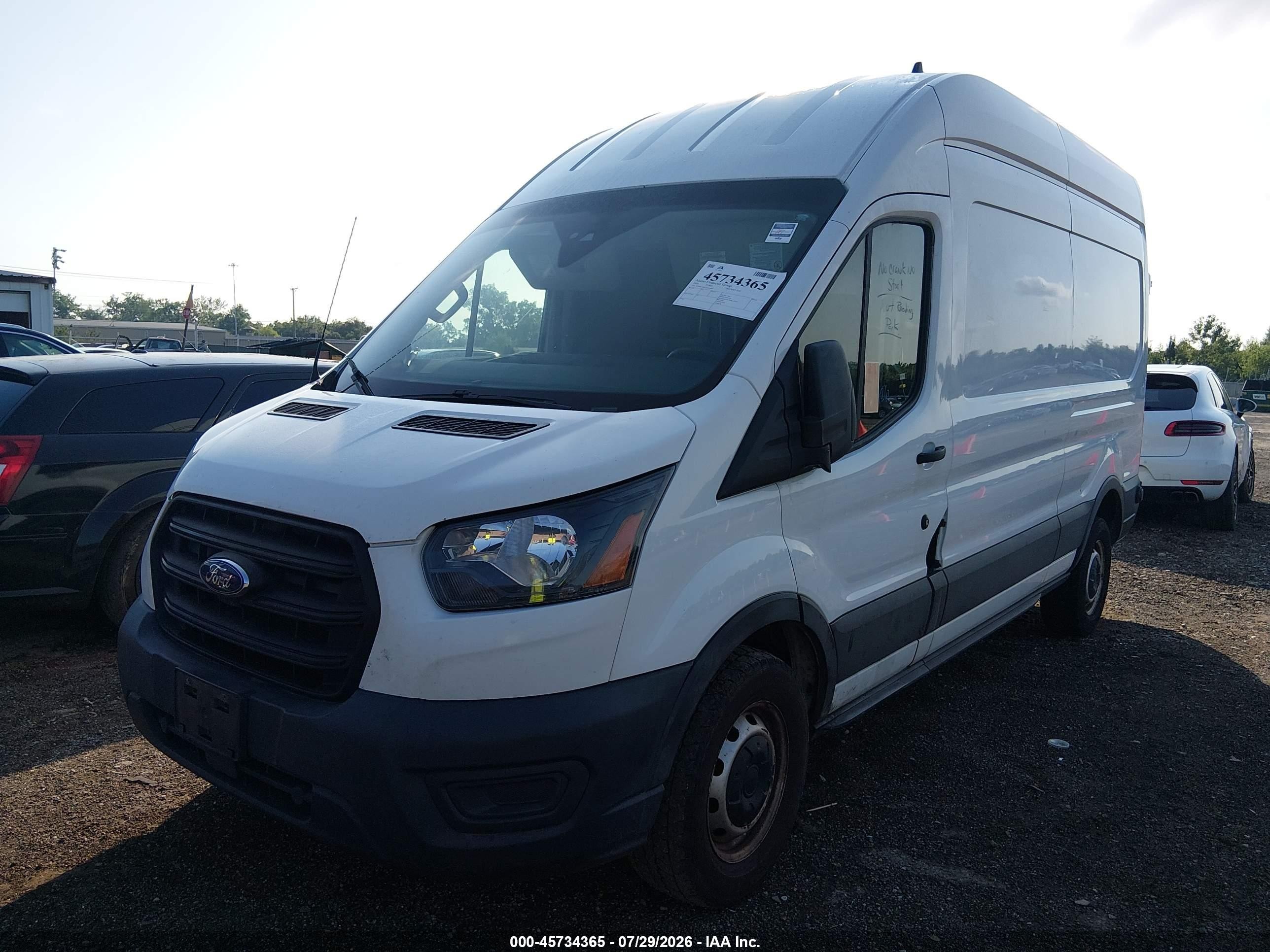 2020 Ford Transit-250   White vin: 1FTBR1X83LKB60849