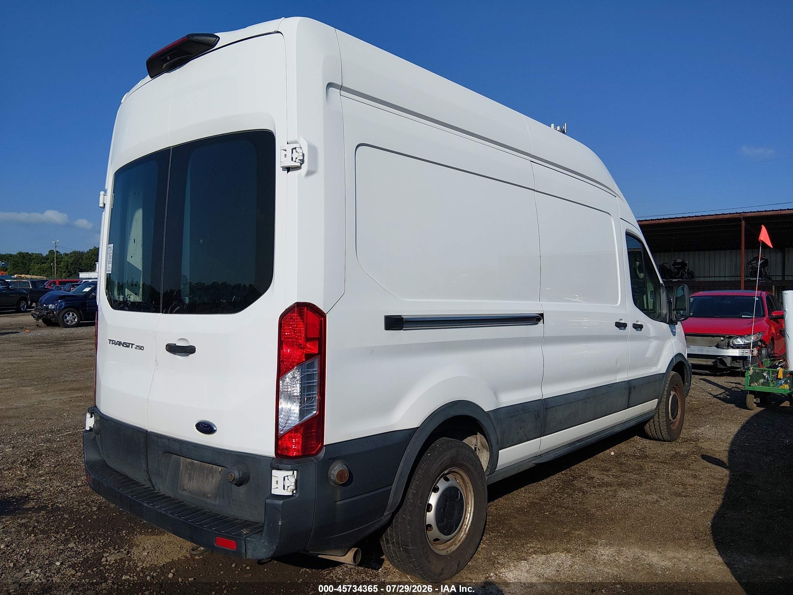 2020 Ford Transit-250   White vin: 1FTBR1X83LKB60849