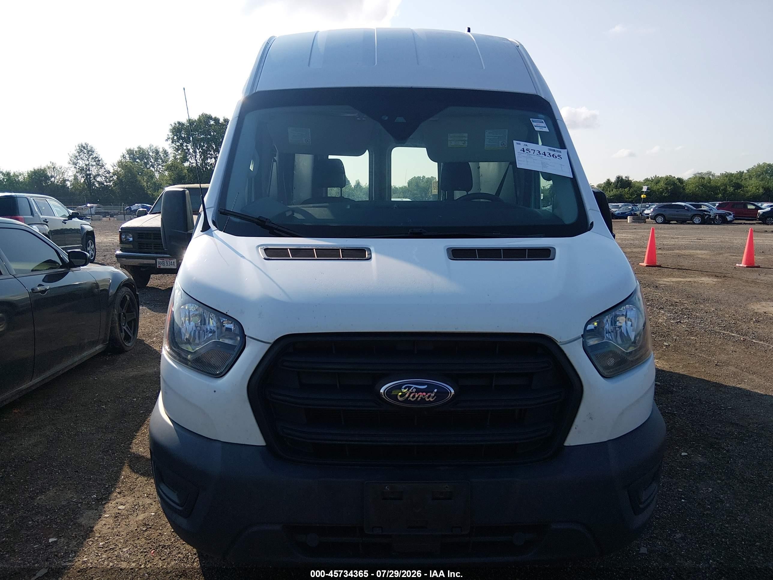 2020 Ford Transit-250   White vin: 1FTBR1X83LKB60849