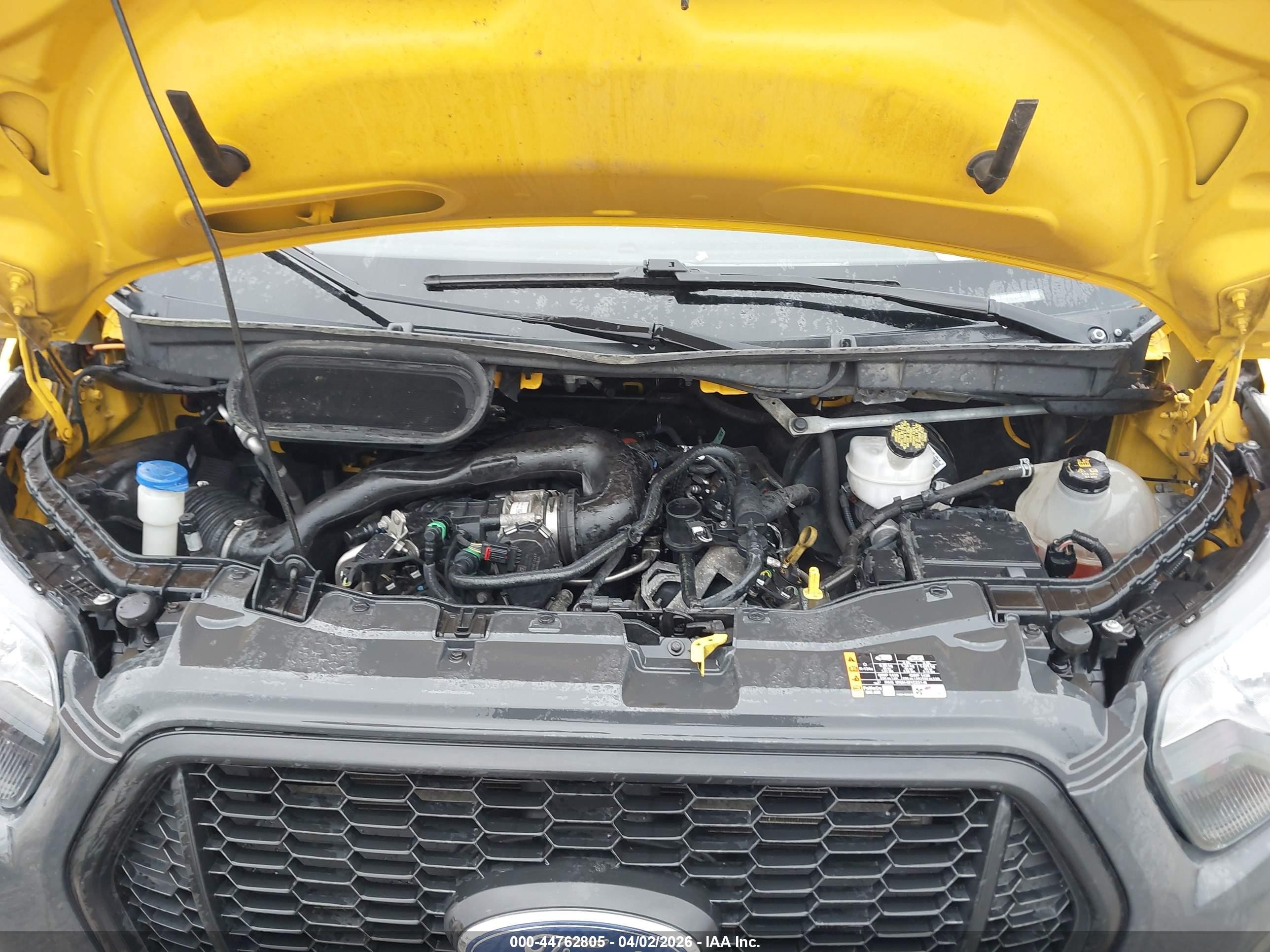 2021 Ford Transit-250   Yellow vin: 1FTBR1X84MKA08192