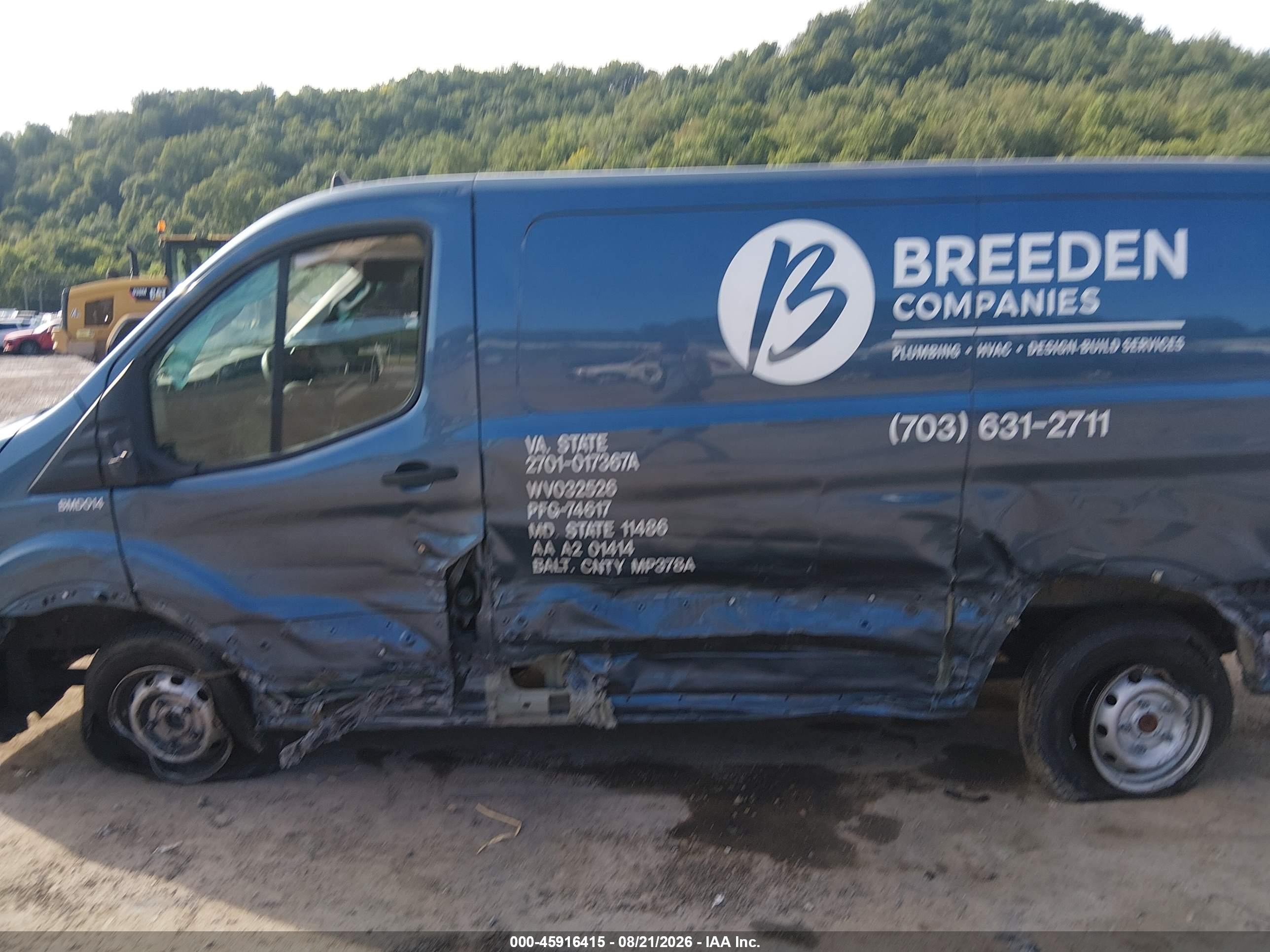 2023 Ford Transit-250   Blue vin: 1FTBR1Y80PKA45873