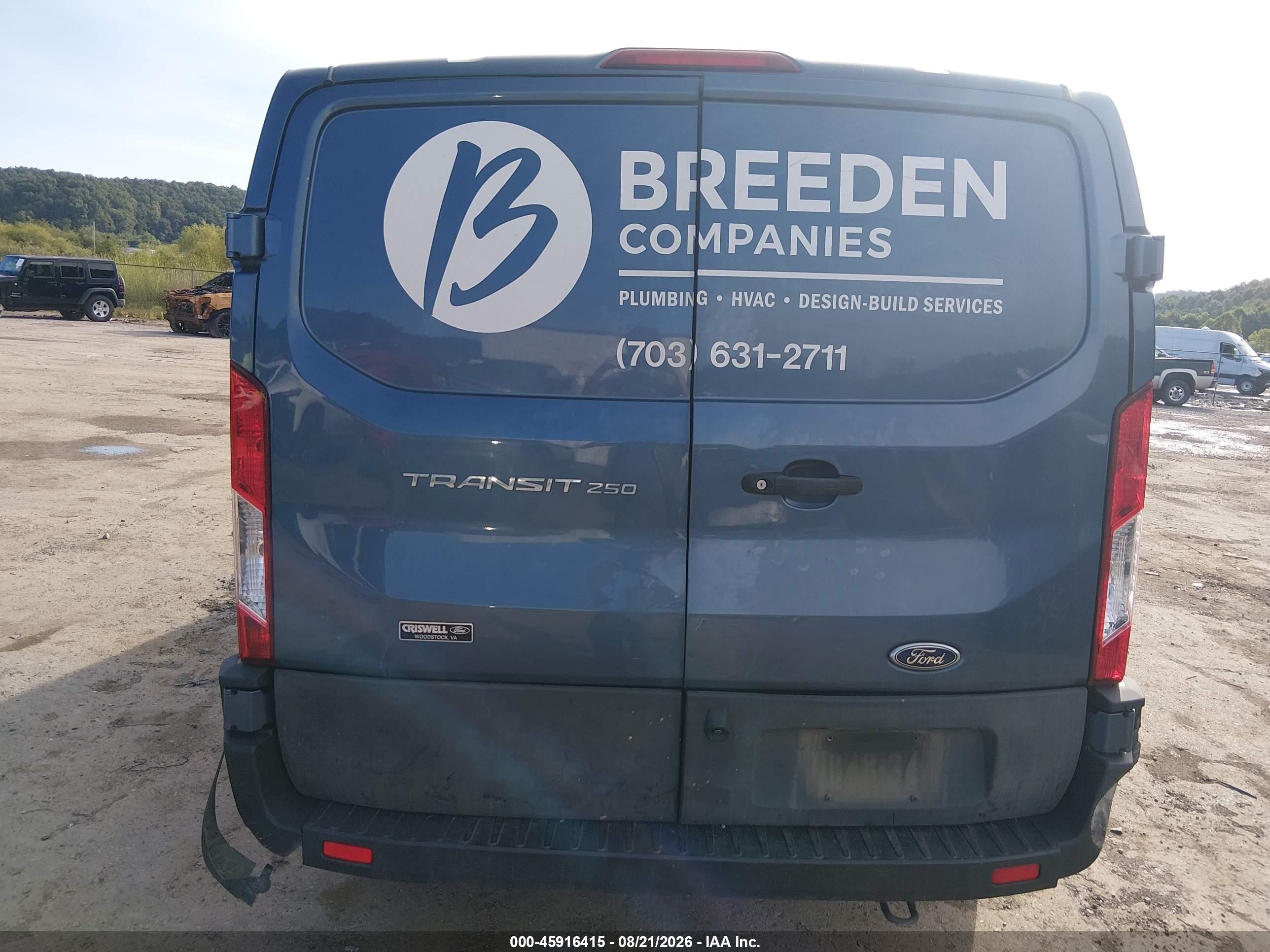2023 Ford Transit-250   Blue vin: 1FTBR1Y80PKA45873