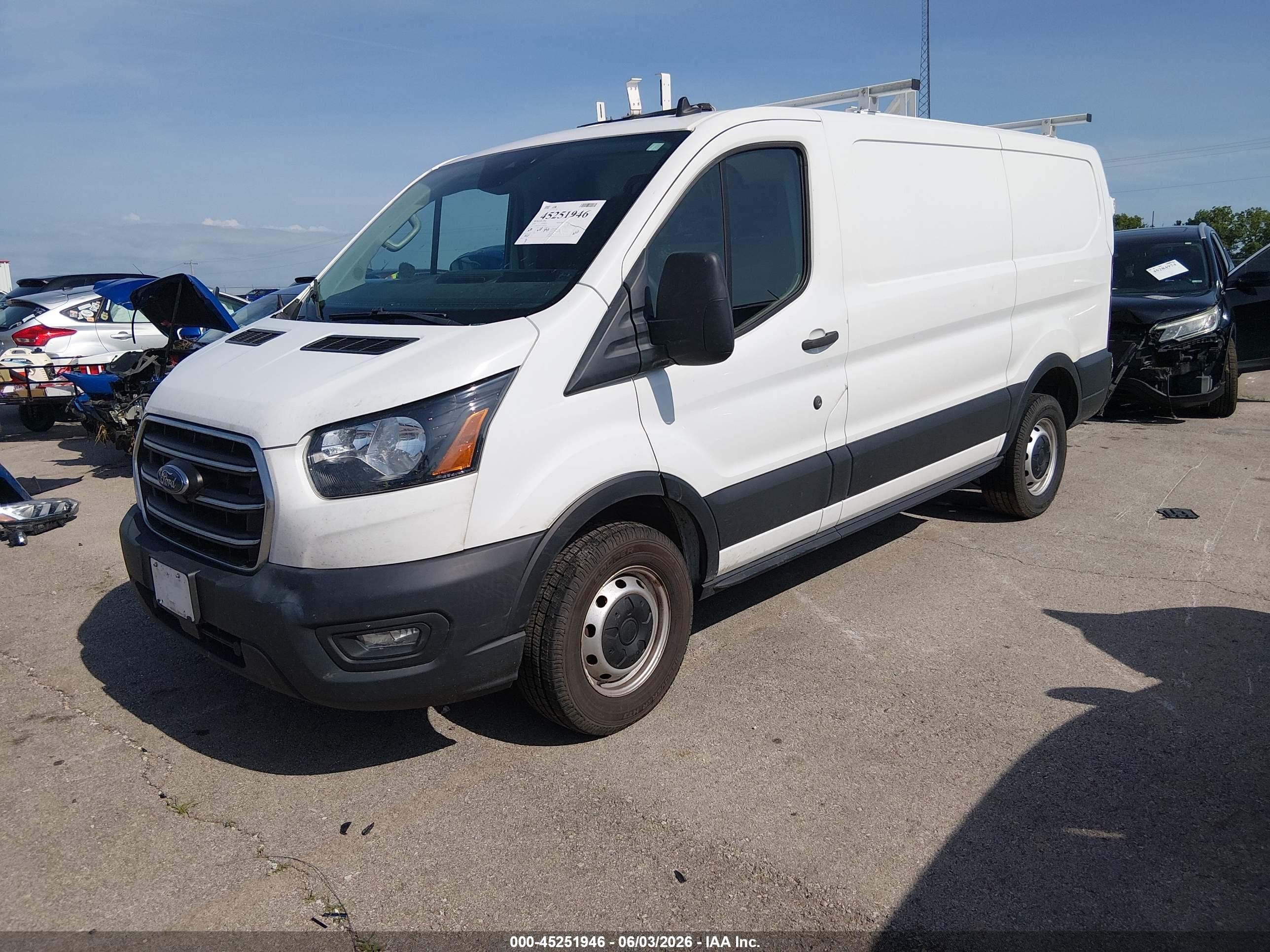 2020 Ford Transit-250   White vin: 1FTBR1Y87LKA00522