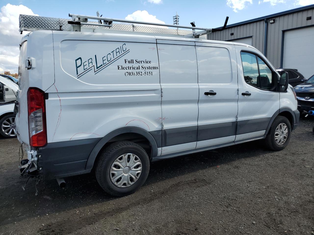 2023 Ford Transit Utility / Service Van White vin: 1FTBR1Y89PKA54460
