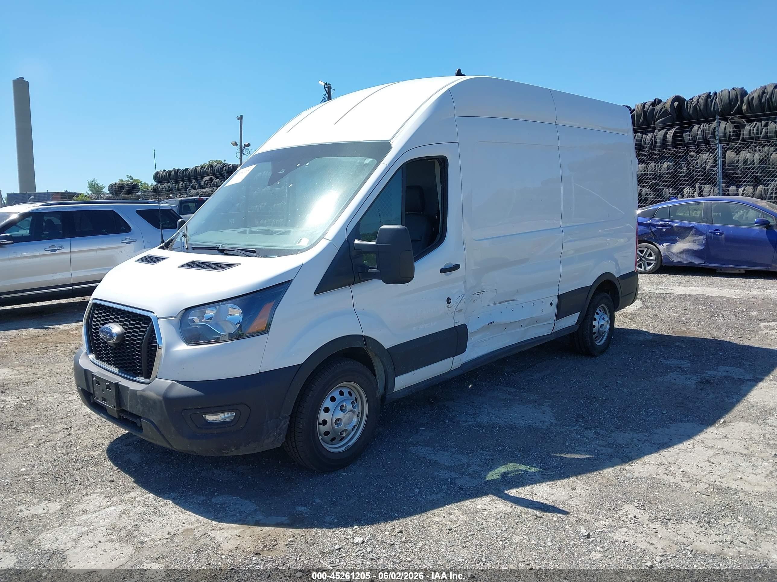 2023 Ford Transit-250   White vin: 1FTBR2X89PKB26751