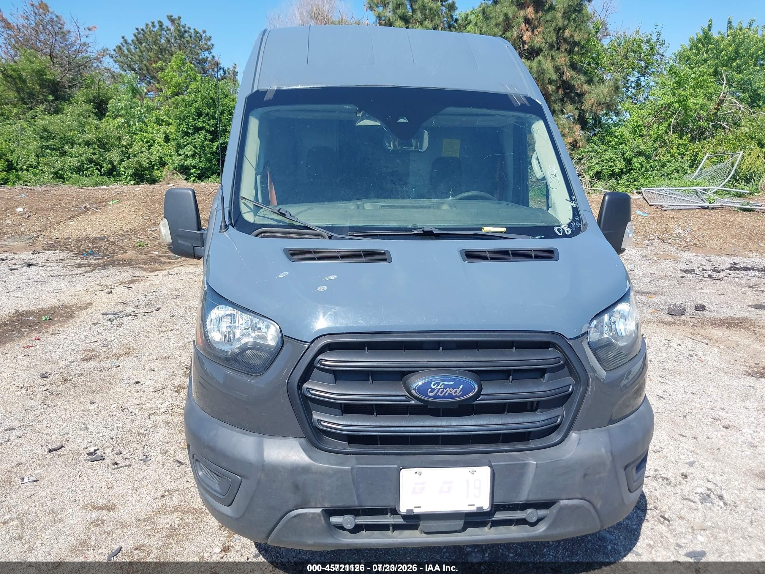 2020 Ford Transit-250 Cargo Van Blue vin: 1FTBR3X8XLKA47931