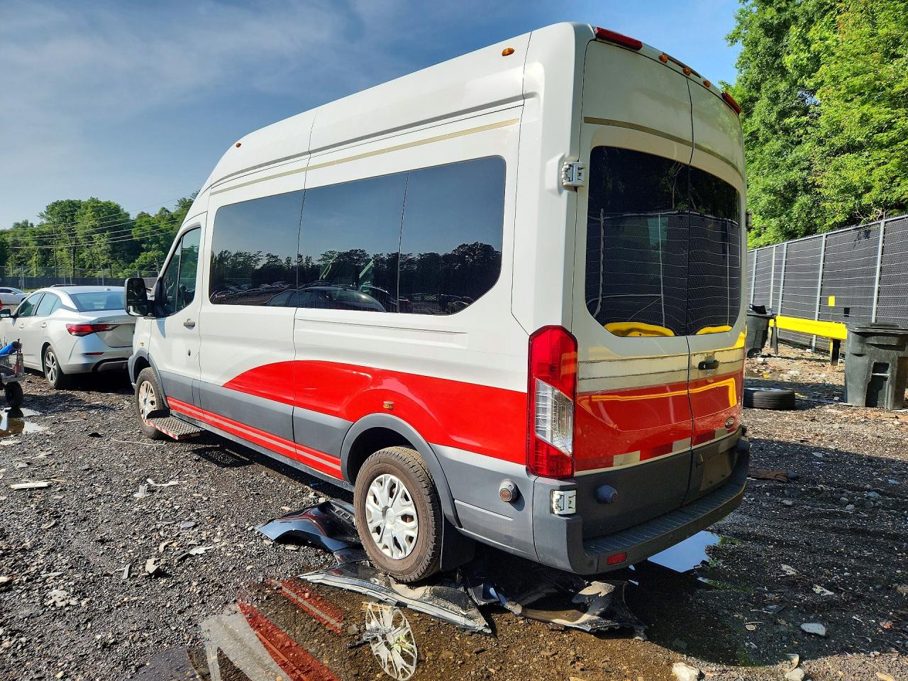 2017 Ford Transit T-350 Handicap Accessible Passen White vin: 1FTBW2XMXHKB48832