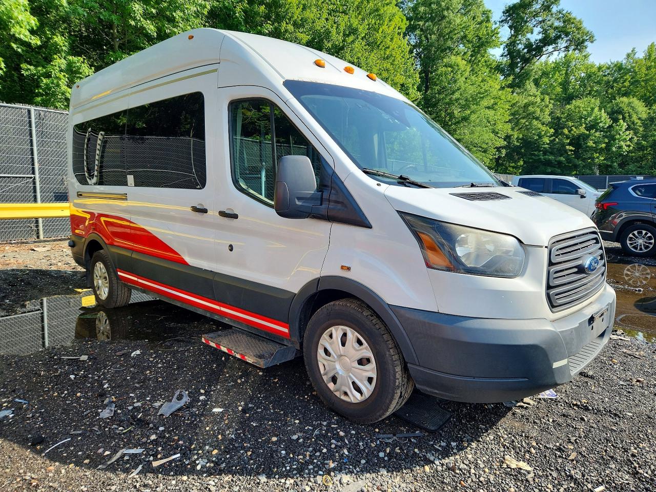 2017 Ford Transit T-350 Handicap Accessible Passen White vin: 1FTBW2XMXHKB48832