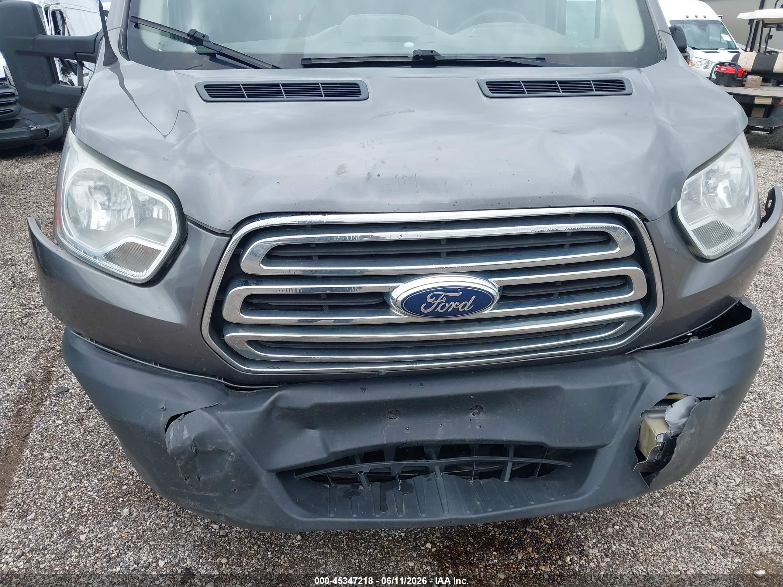 2015 Ford Transit-350   Gray vin: 1FTBW3XG4FKA36797