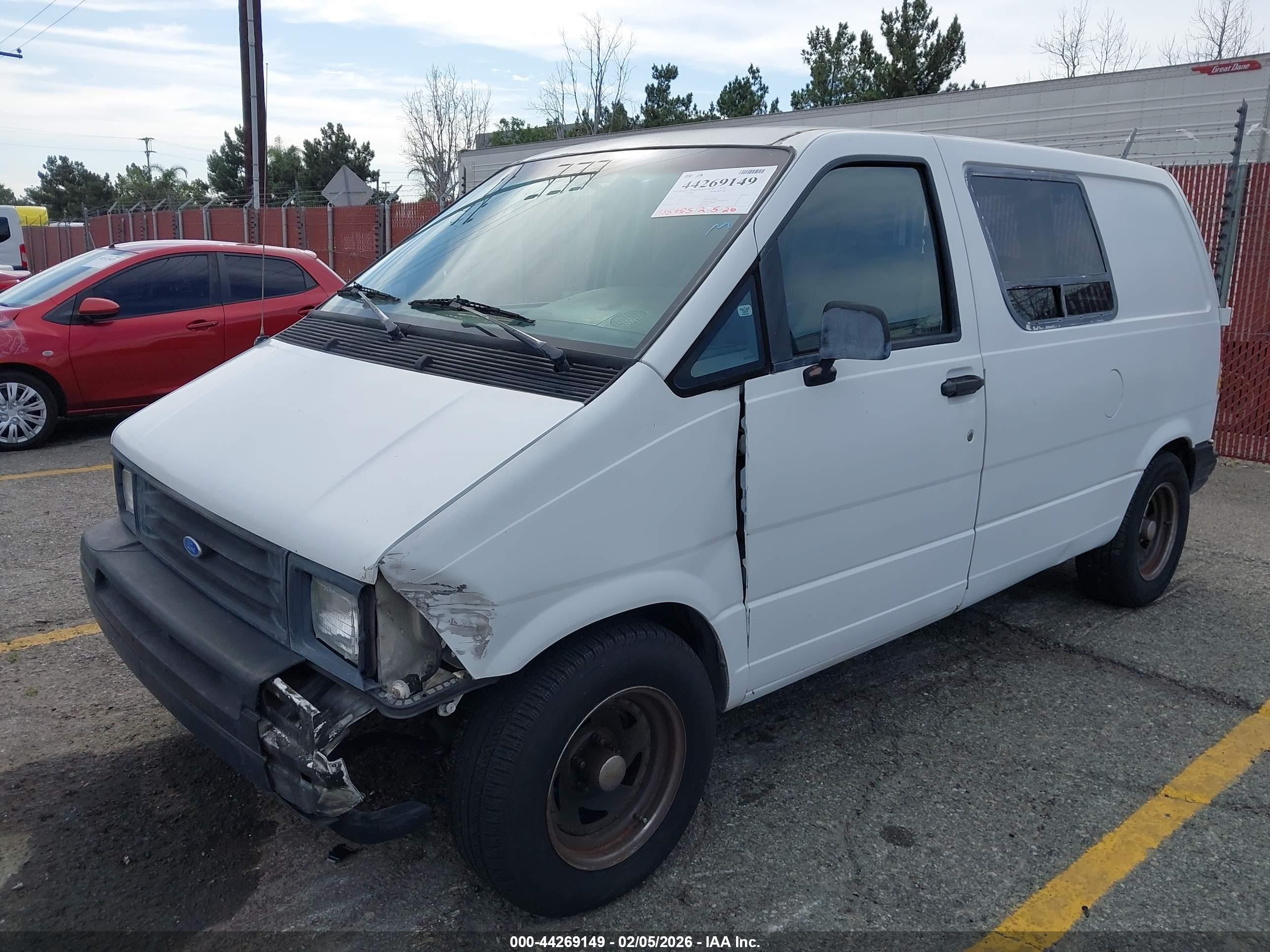 1991 Ford Aerostar   White vin: 1FTCA14U1MZA49707